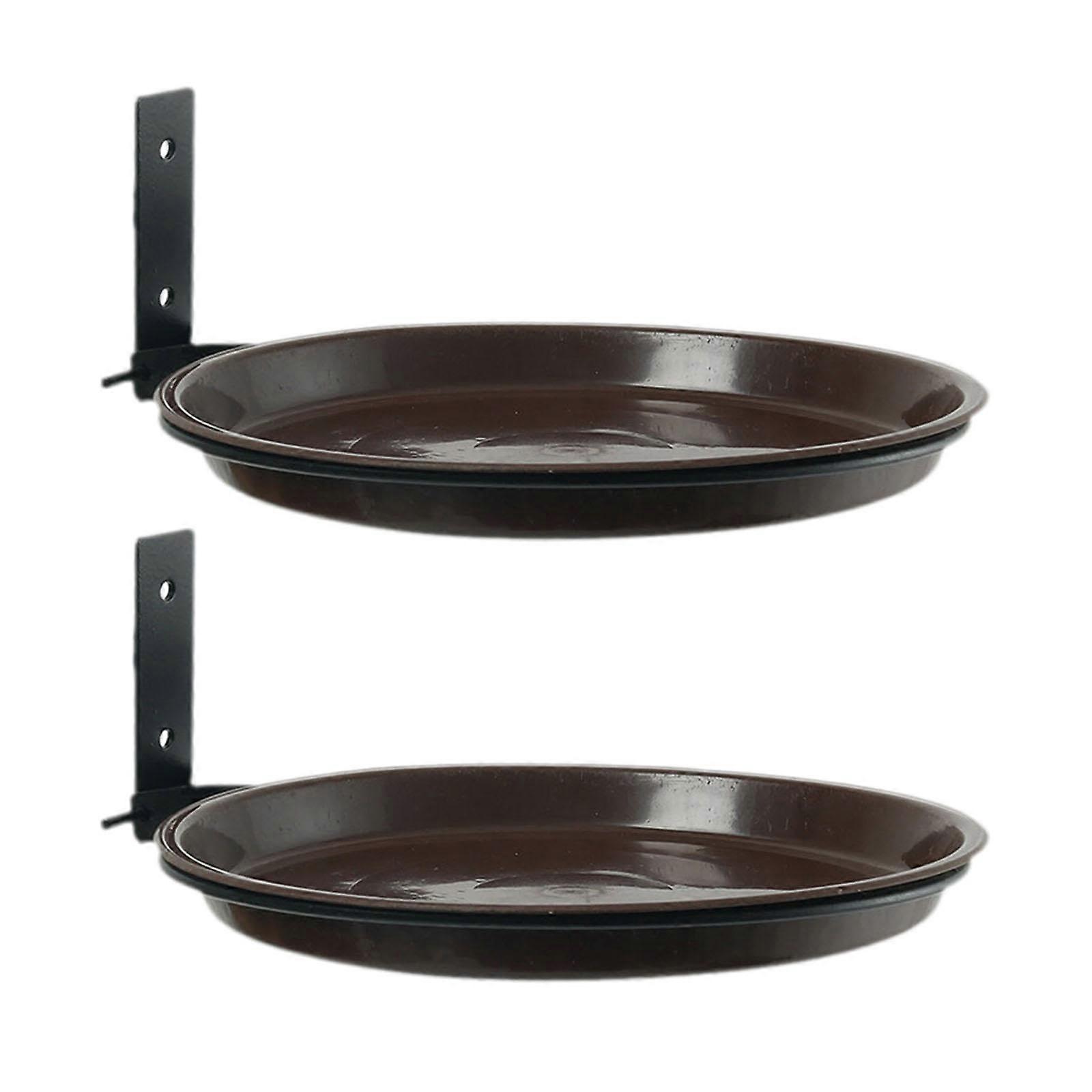 Tree Mounted Bird Feeders TwoPiece Set For Wood Post Garden Bird Feeding Station