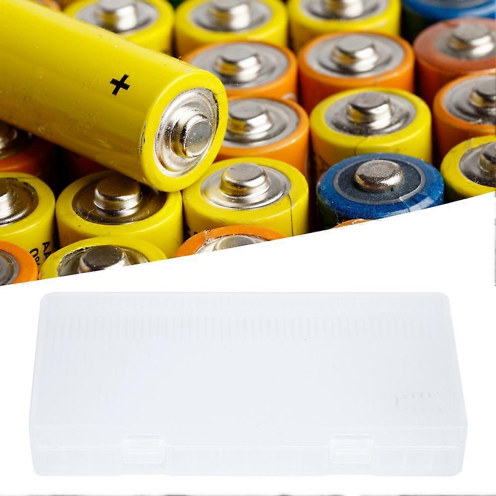 Portable Transparent PP Case Storage Box Container with Hook for 18650 Battery