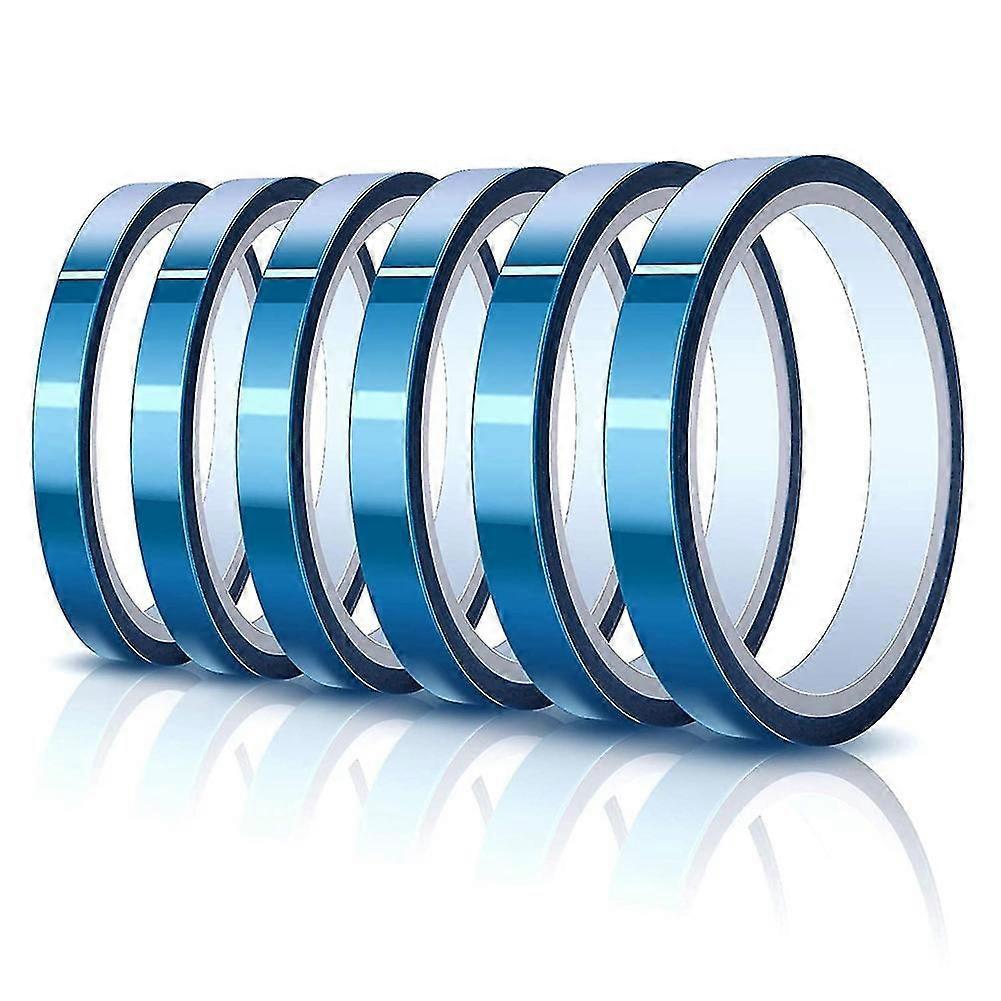 高温粘着テープの6ロール、サーマルビニールプレステープ、耐熱昇華、fo(もつれ)