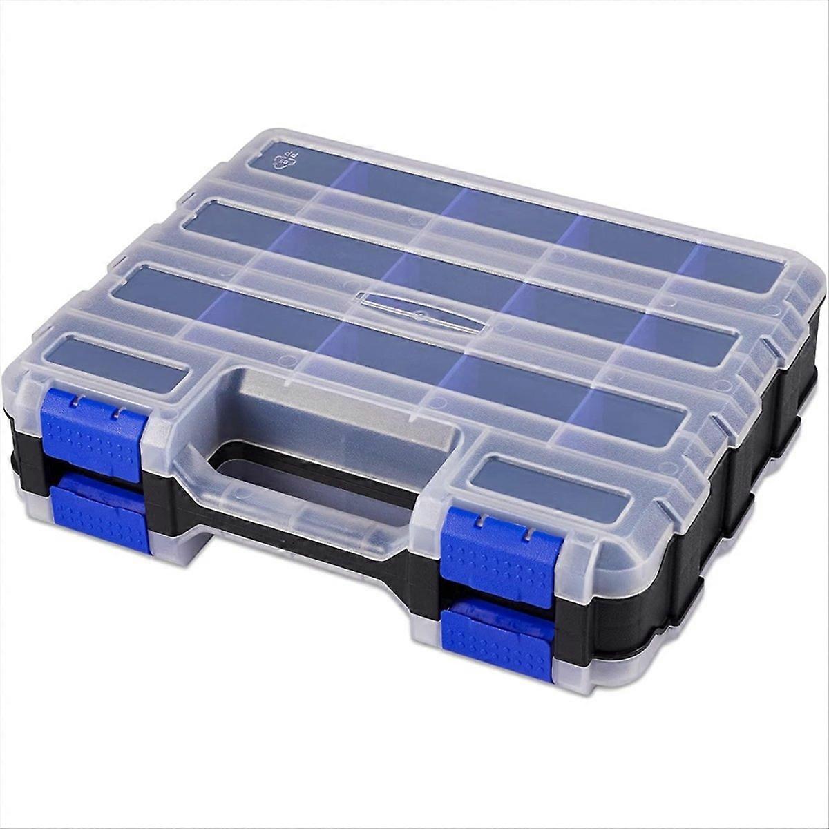 Tools Storage Box with Removable Dividers for Screws Nuts