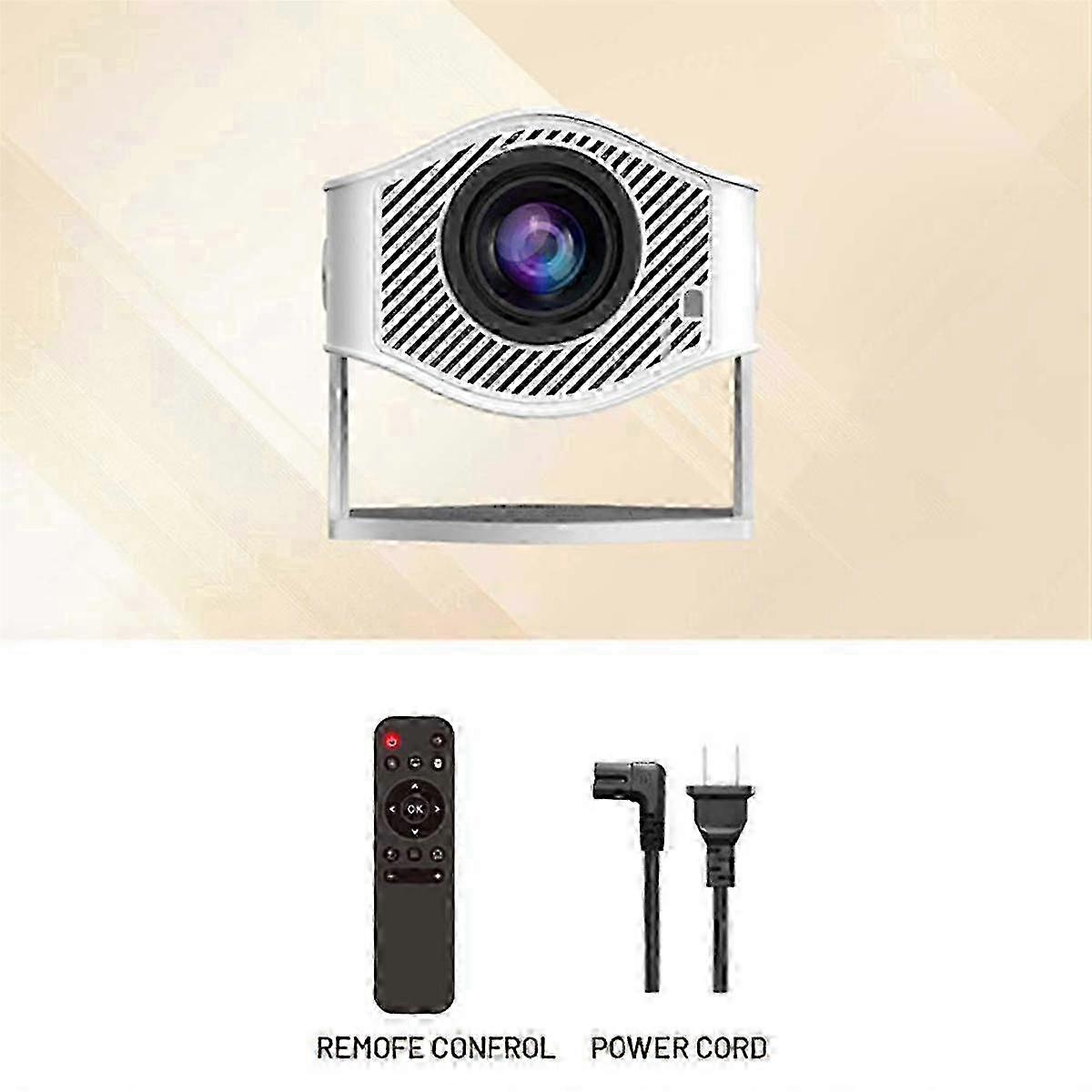 AU Plug 4K Projector with Android 11, Wifi6 & BT5.0 for Home Cinema & Outdoor Use - 200 ANSI Lumens, 1280x720P Resolution