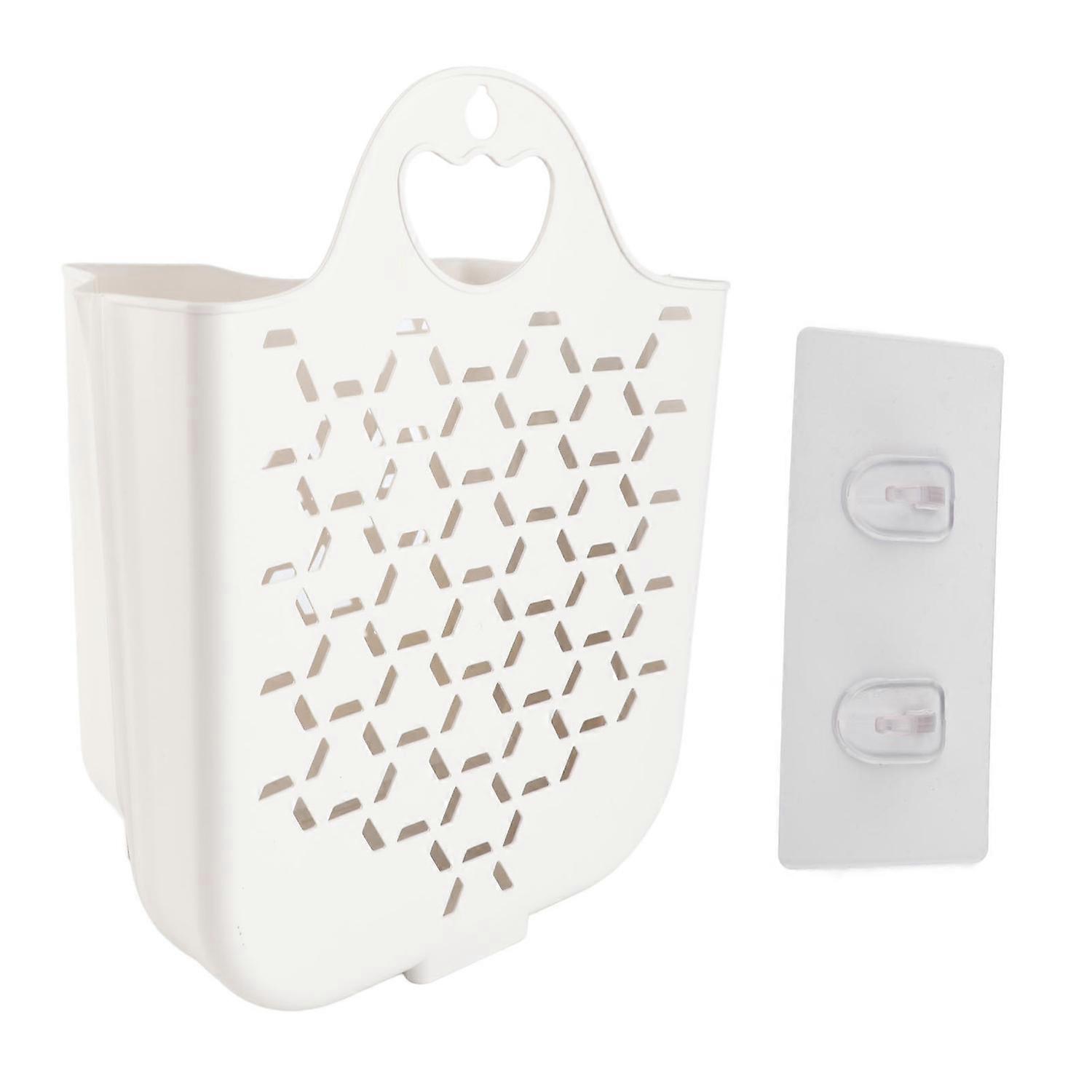 Foldable Hanging Laundry Basket PP Wall Mounted Folding Laundry Hamper for Laundry Dorm Room