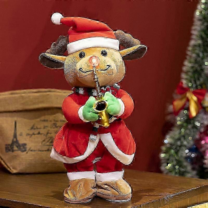 Christmas Tree Stuffed Toy with Singing Function and LED Lights