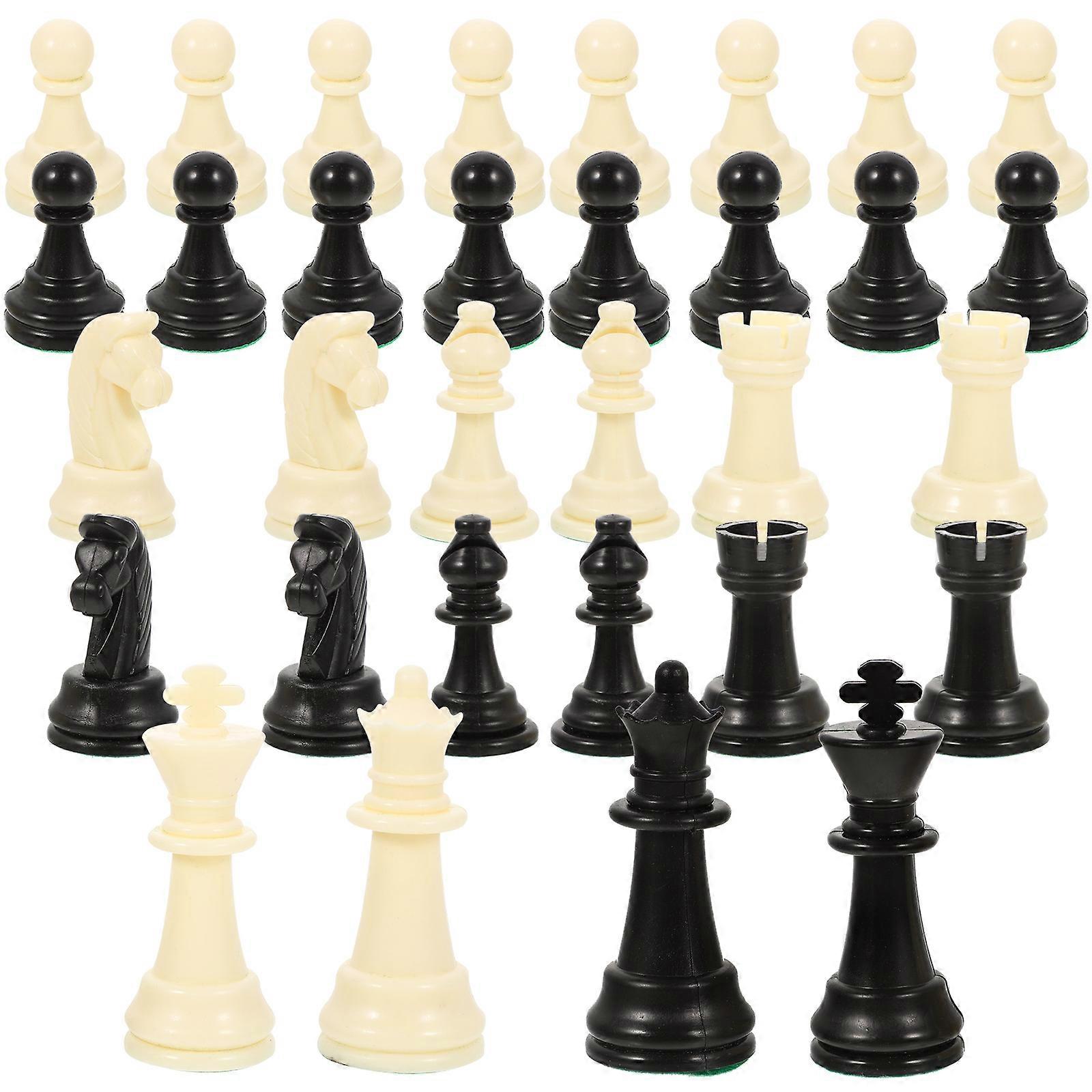 Replacement Chess Pieces for Chessboard Plastic International Chess Set 1Set
