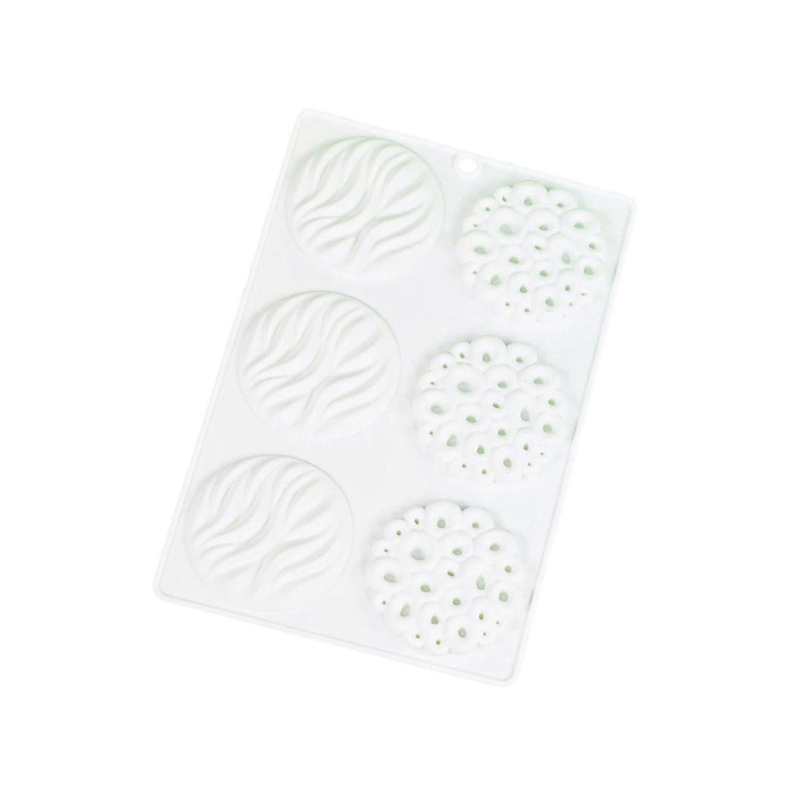 Reusable Waves Pattern Silicones Molds For Chocolate Mousse Cake Decorations Oven Safe Baking Tool Dishwasher Friendly  White