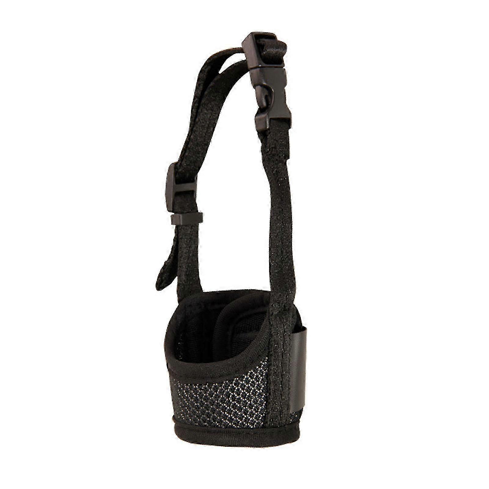 XDog Muzzle Breathable Prevent Biting Barking Eating Adjustable Mouth Guard Cover with Hook and Loop for Dog Training