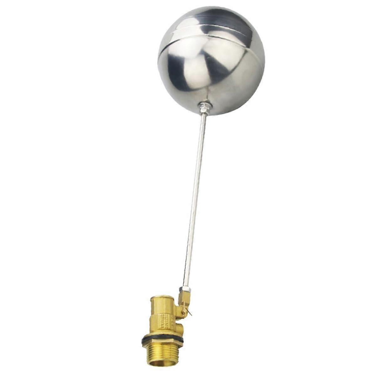 Float Ball Valve Stainless Steel, Automatic Water Level Control, Float Sensor For Water Towers, 1/2 In Tank Compatible