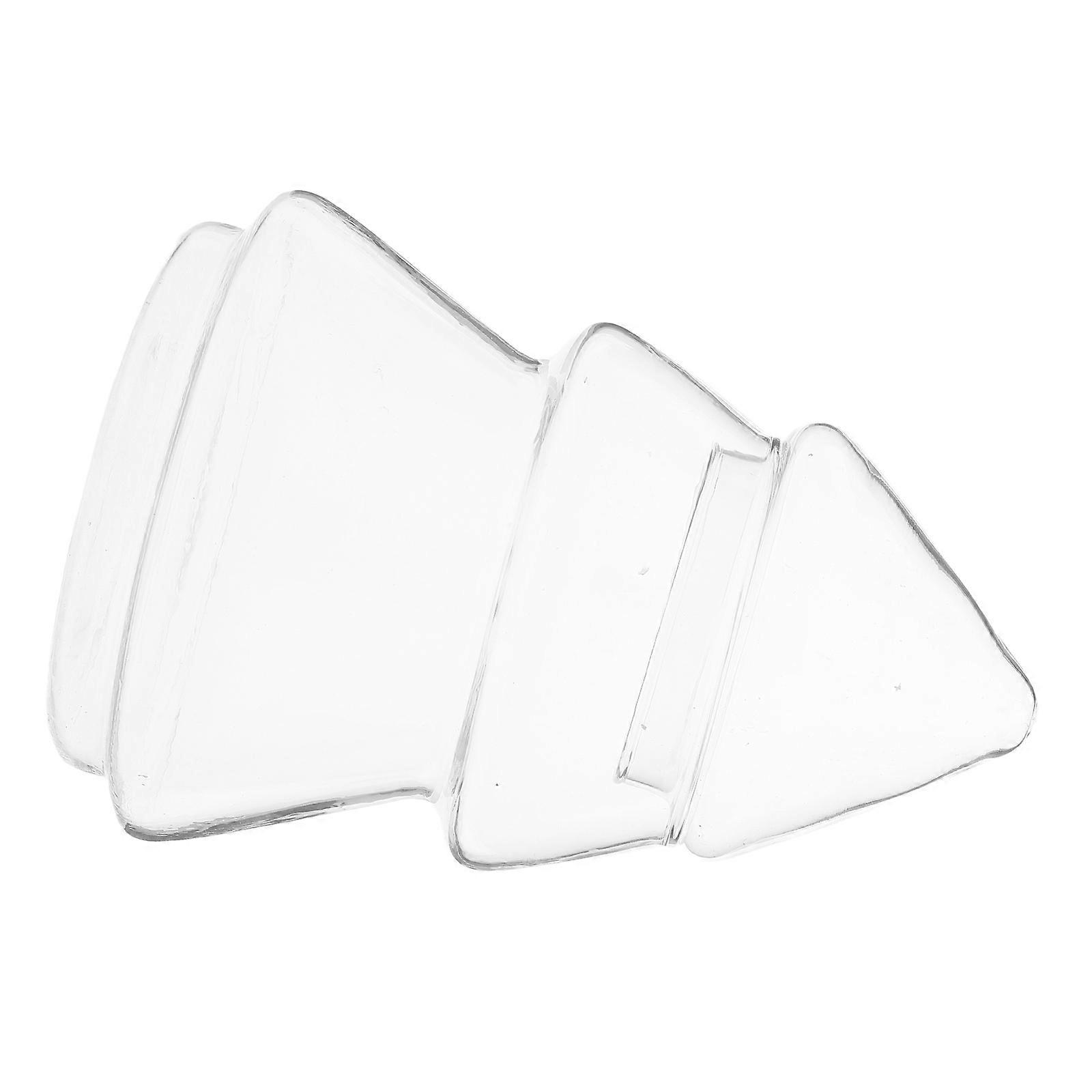 Christmas Tree Candy Jar Glass Container with Lid 420ml for Holiday Party