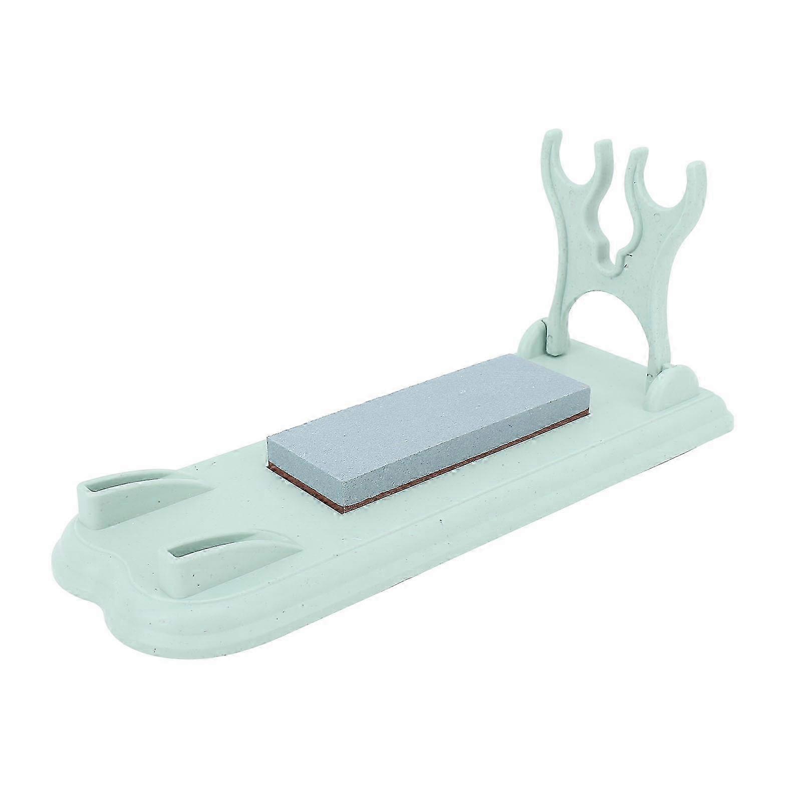 Compact Whetstone Sharpener compatible with Kitchen & Outdoor Knives - Dual Grit