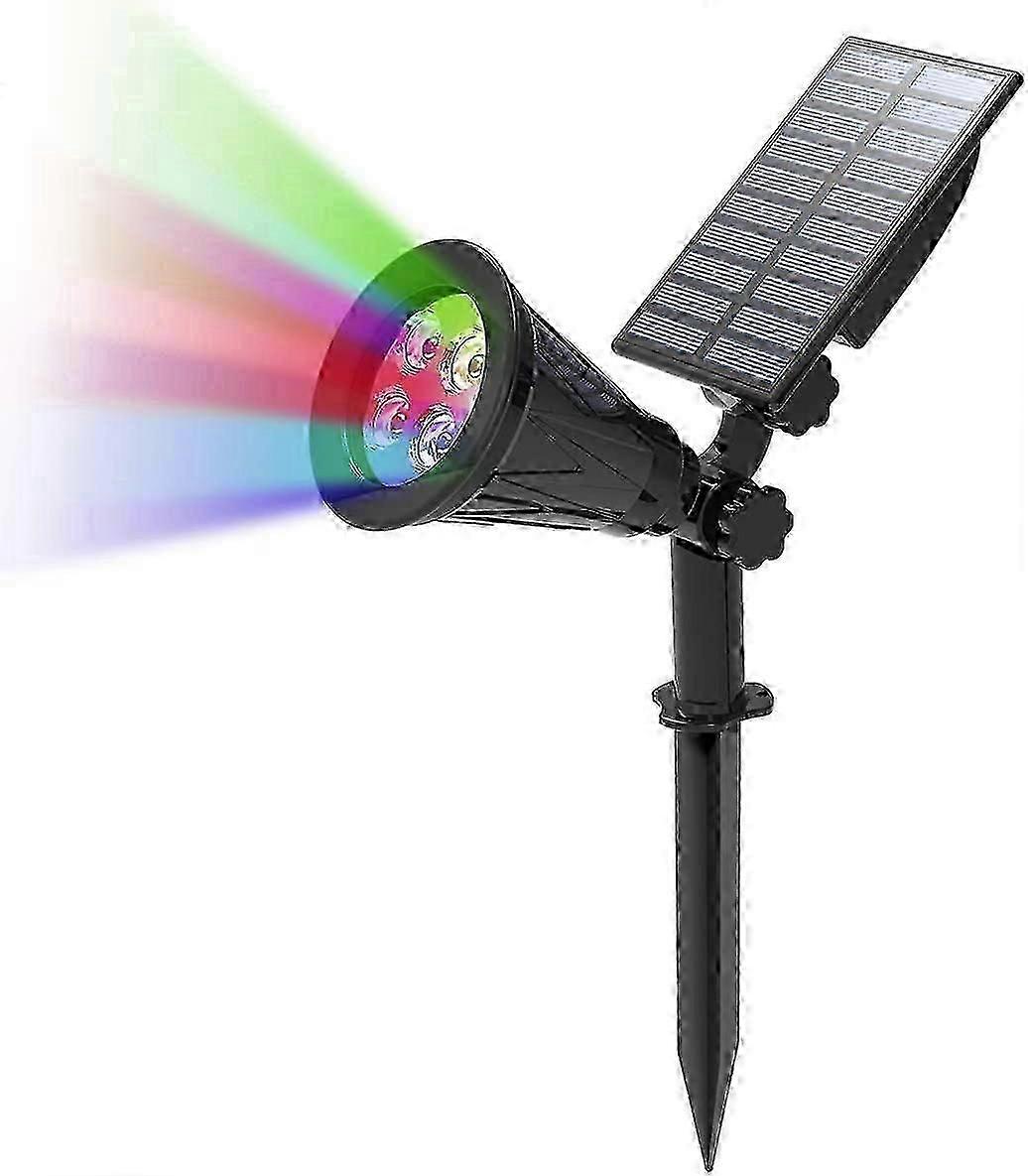 Solar Outdoor Light,with 4 Color Changing,Wireless Waterproof IP65 with 180Adjustable[Energy class A+]