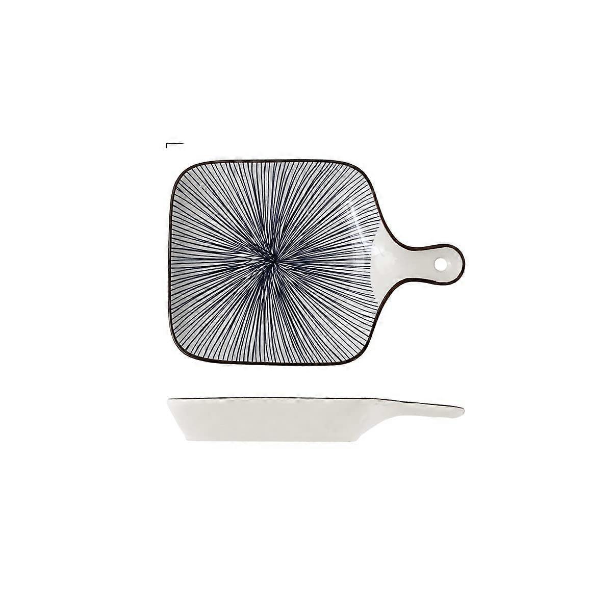 Porcelain Pie Pan Baking Dish with Handle, Deep Round Quiche Bakeware, 8.7 Inch Set of 2 (Color B, C, D)