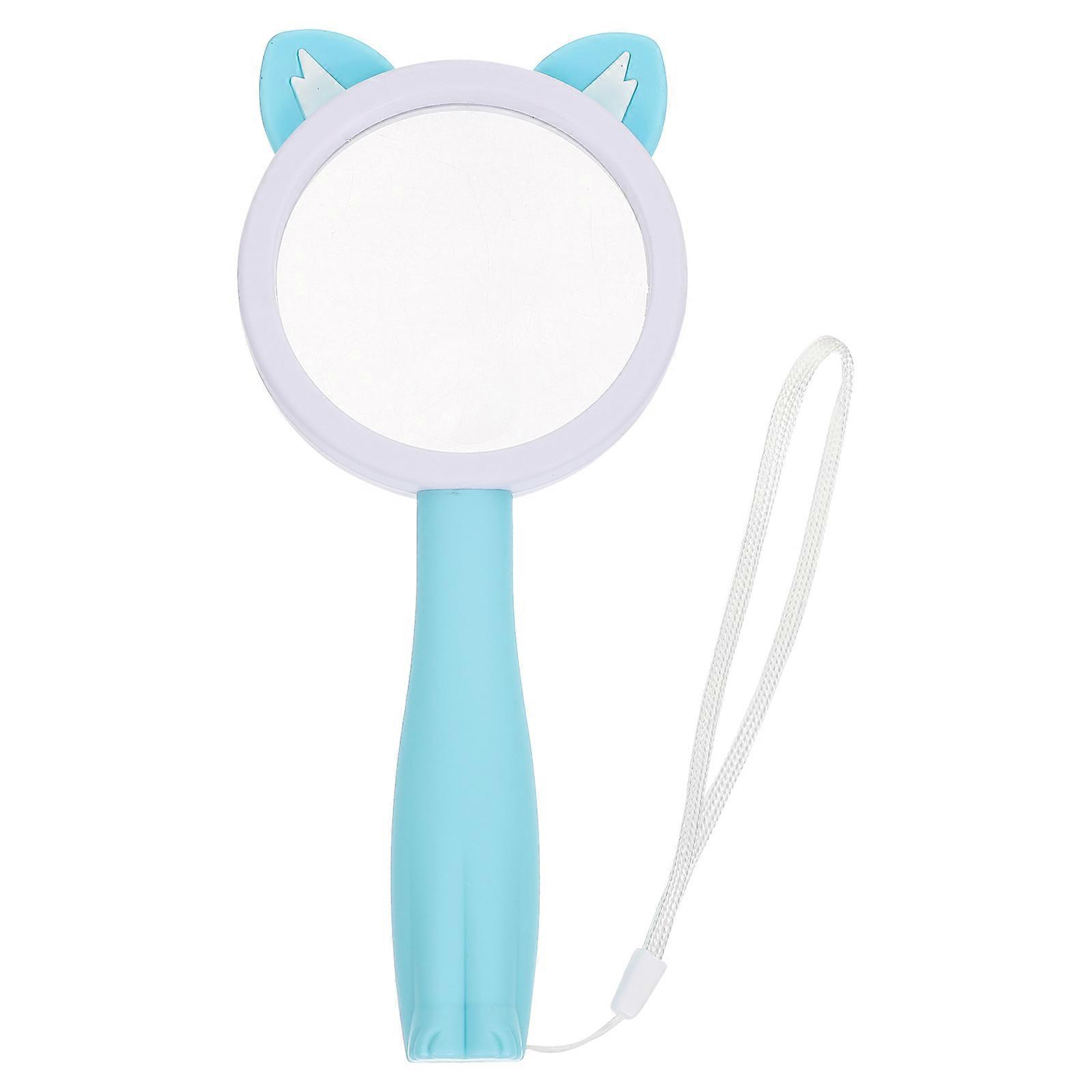 Eease Handheld Cartoon Magnifier for Kids - Soft Handle, Sky Blue