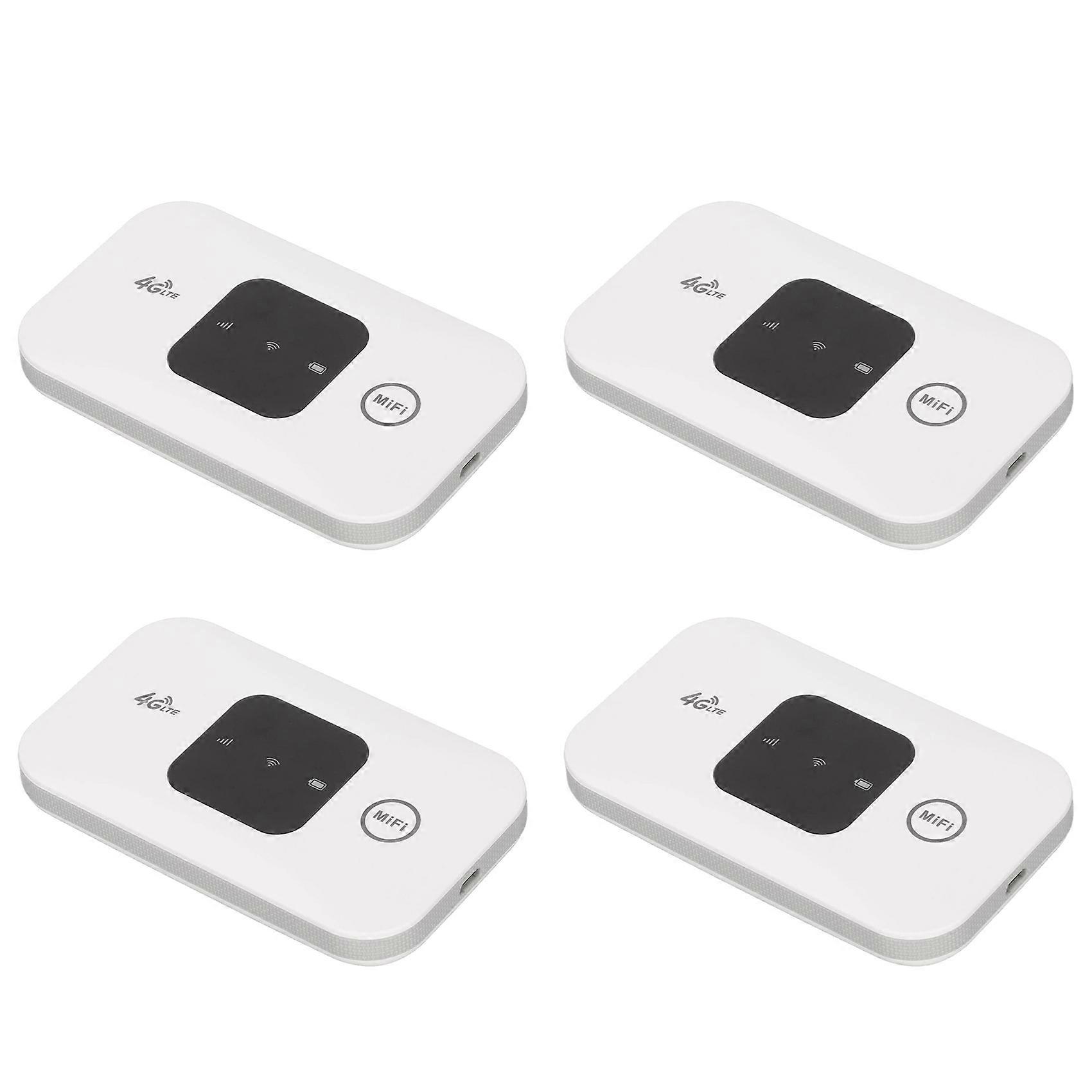 4X 4G Lte Portable Internet Hotspot, Wireless WiFi Router, Supports 8 to 10 Users, 4G Wireless Router for Home, Office