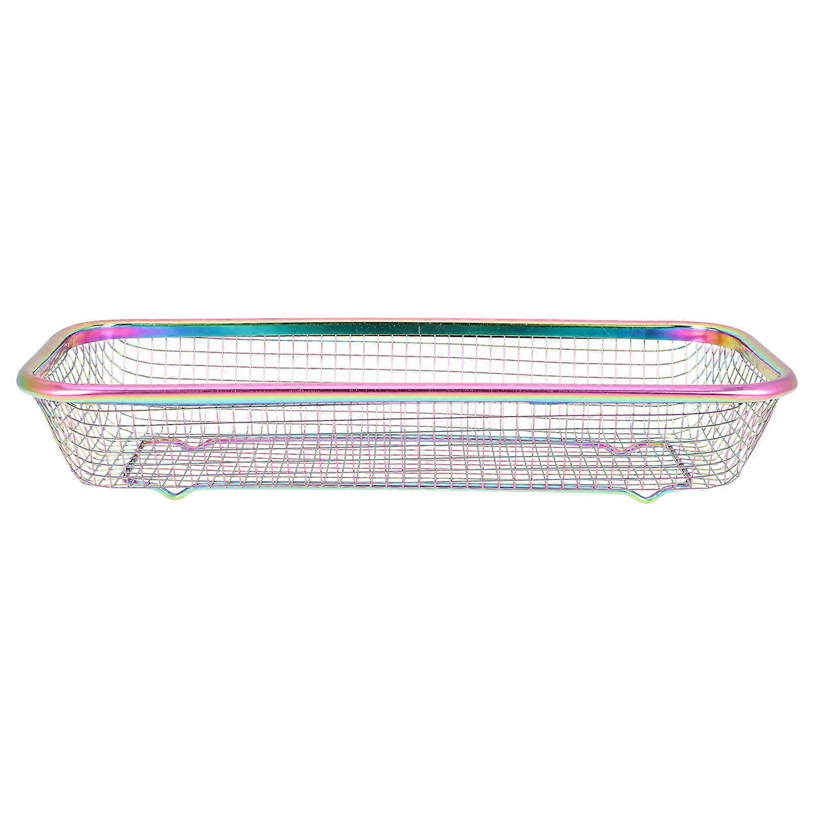 Stainless Steel Desktop Utensil Basket for Chopsticks Storage Multi-Function Organizer