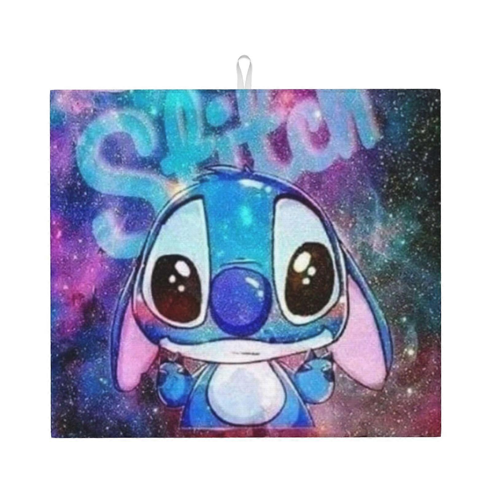 Stitch Dish Drying Mat For Kitchen Counter, Microfiber Dish Mat, Fast Absorbent Draining Pad