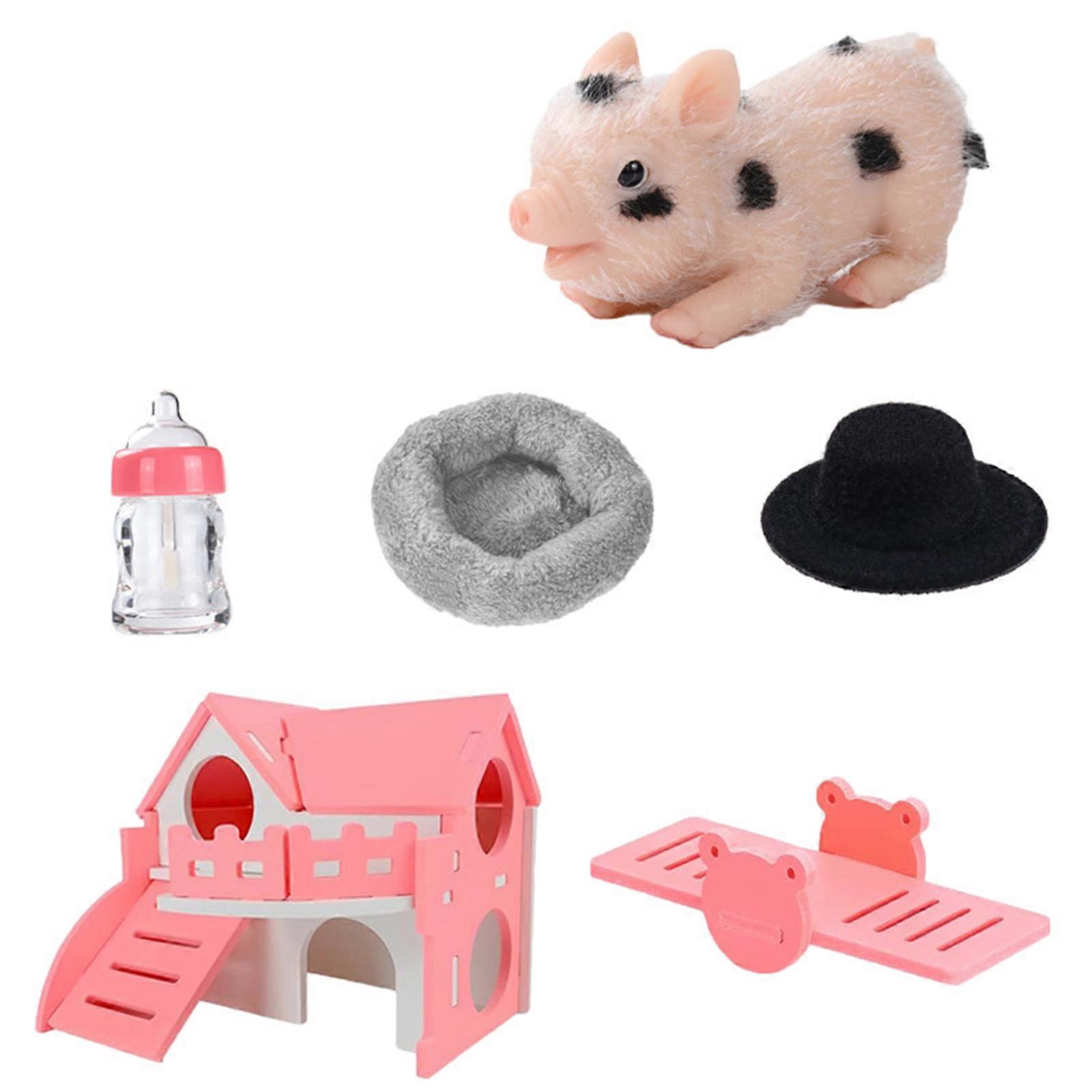 Squeeze Animal Stress Ball Toy For Kids Featuring Realistic Pig Design And Creative Play Multicolor