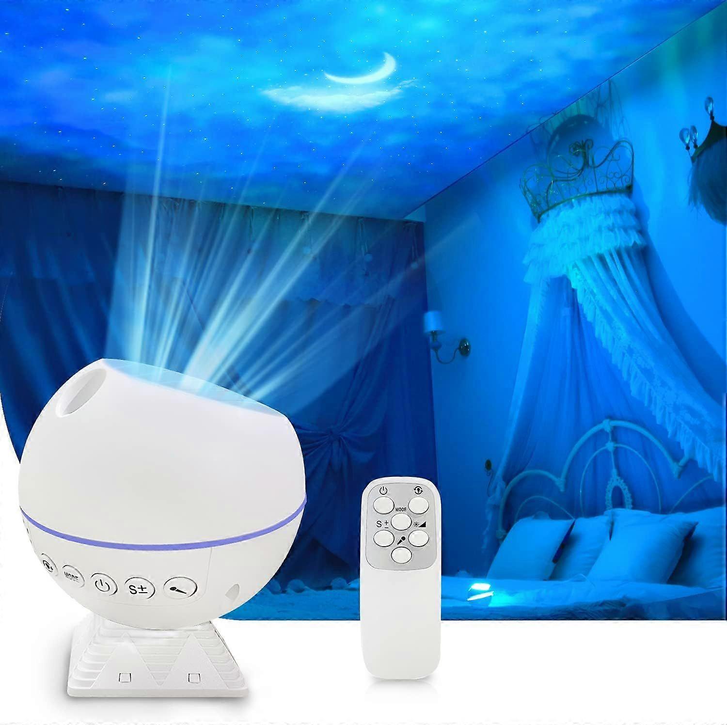 Star Galaxy Projector, Star Projection Night Light, LED Nebula Starry Sky Cloud Moon Projector with Remote Control, 10 Color Modes for Children