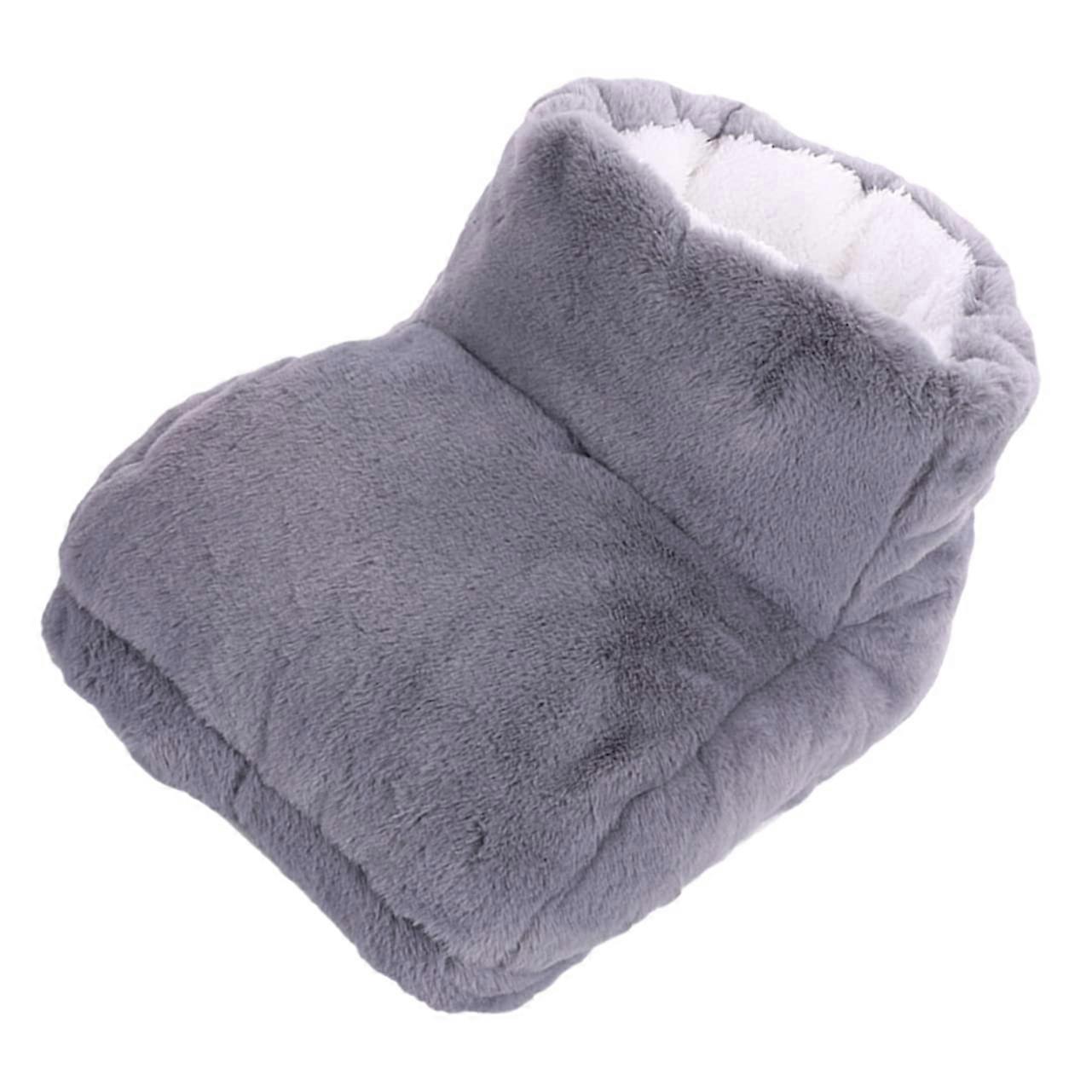 USB Heated Foot Warmer Boots with Portable Heating Pad for Home Office Dormitory Use