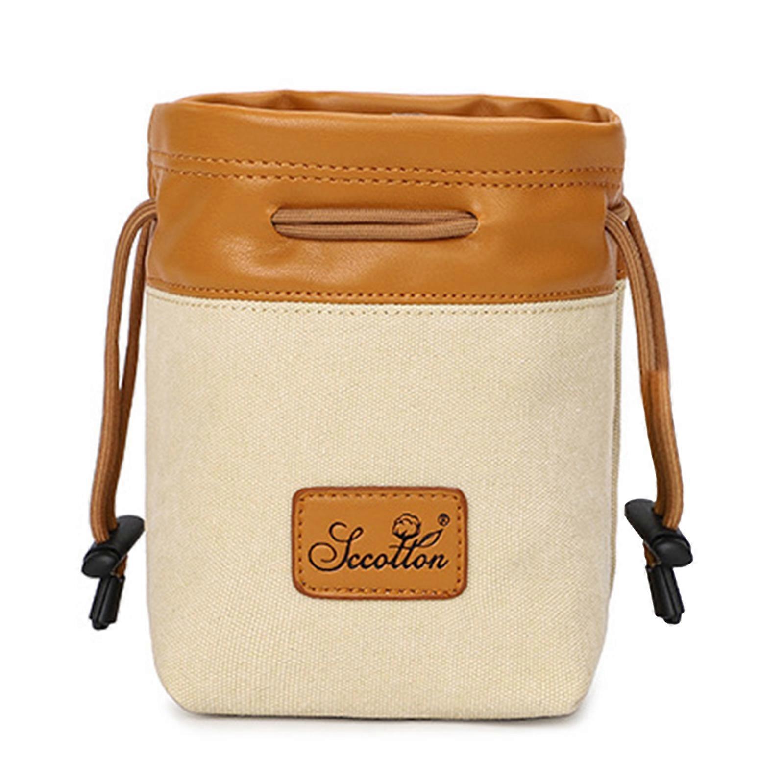 DSLR Camera Holder Case Protective Design Multiple Storage Option Comfortable Bag For Equipment Organization  Beige S