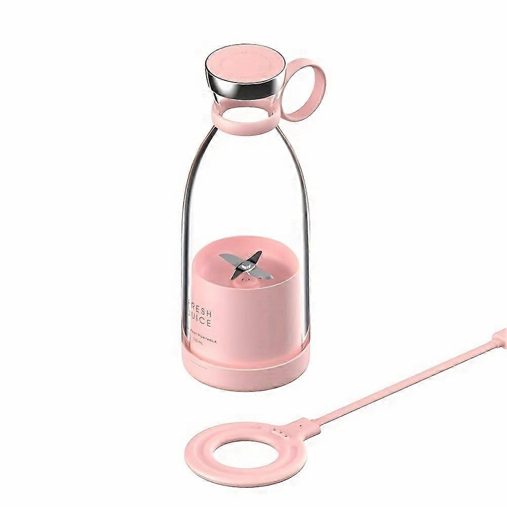 Portable Blender USB Rechargeable Mini Juicer for Smoothies and Shakes Travel Pink BPA
