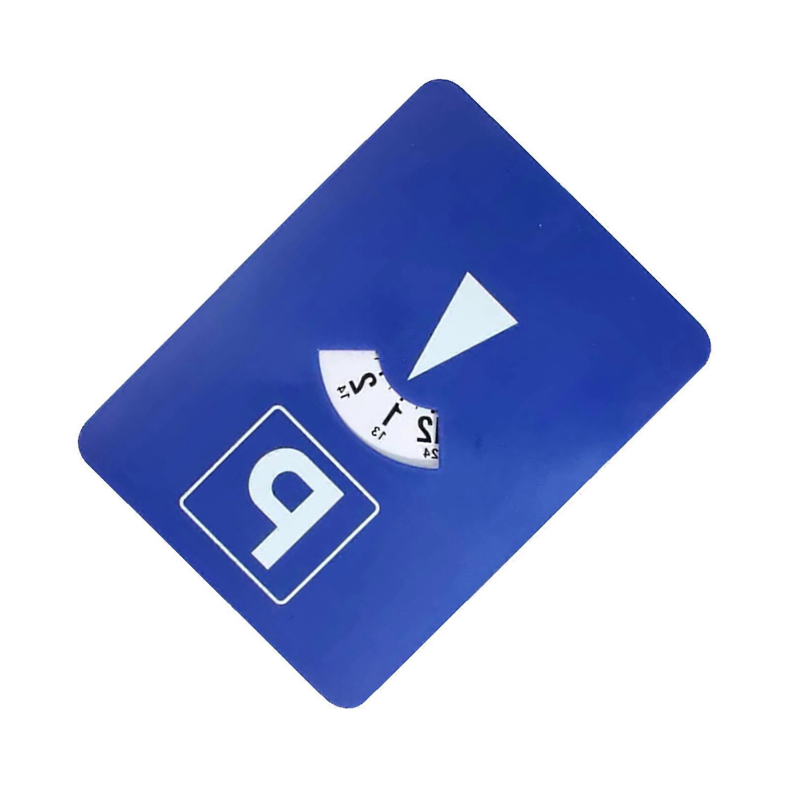 Blue Digital Parking Timer 24 Hour Time Display, Plastic, Timer Electronic Parking Sign Timer Clock Timer Card Multicolor