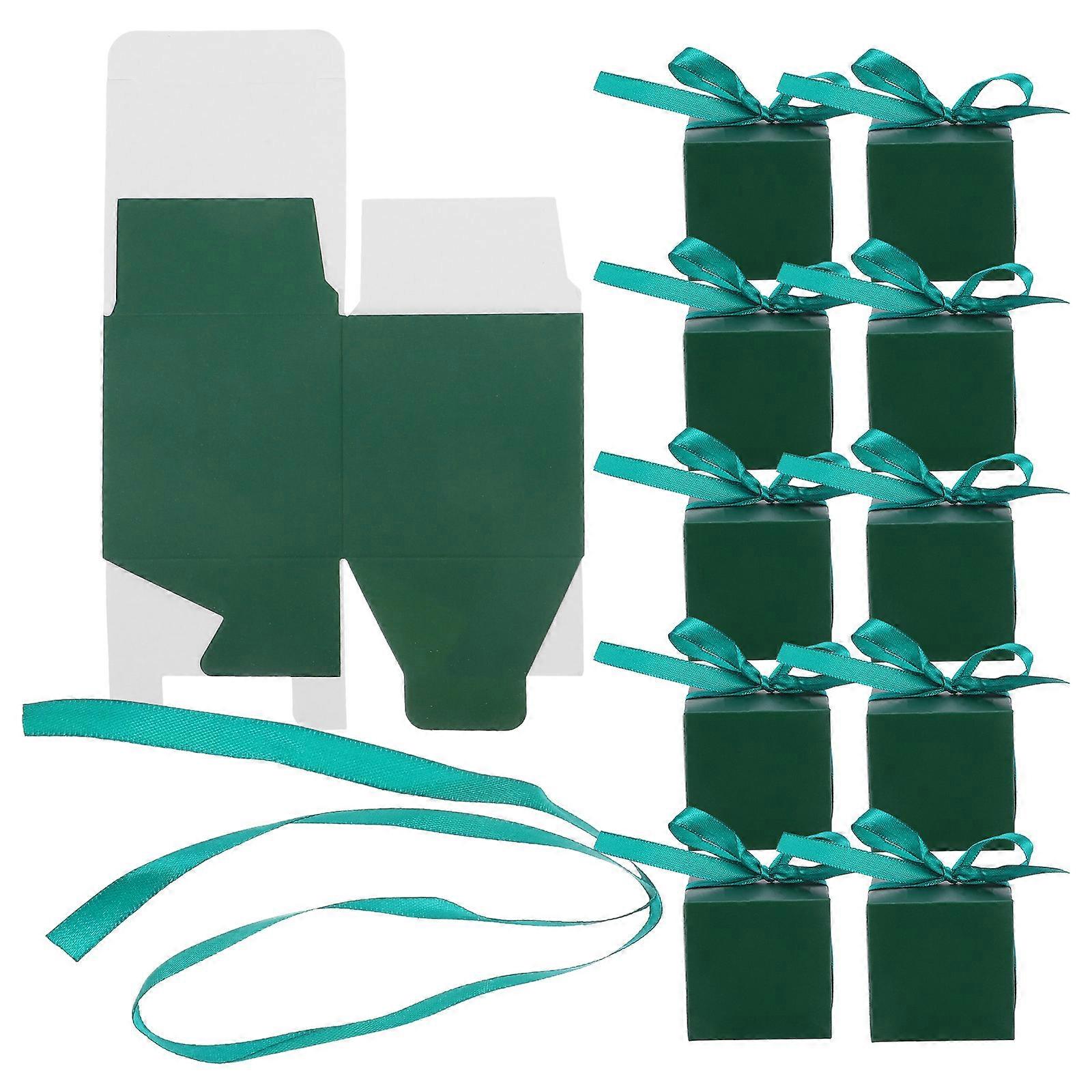 Reusable Green Candy Boxes for Decoration 50Pcs Multi-Function Party Favor Cases