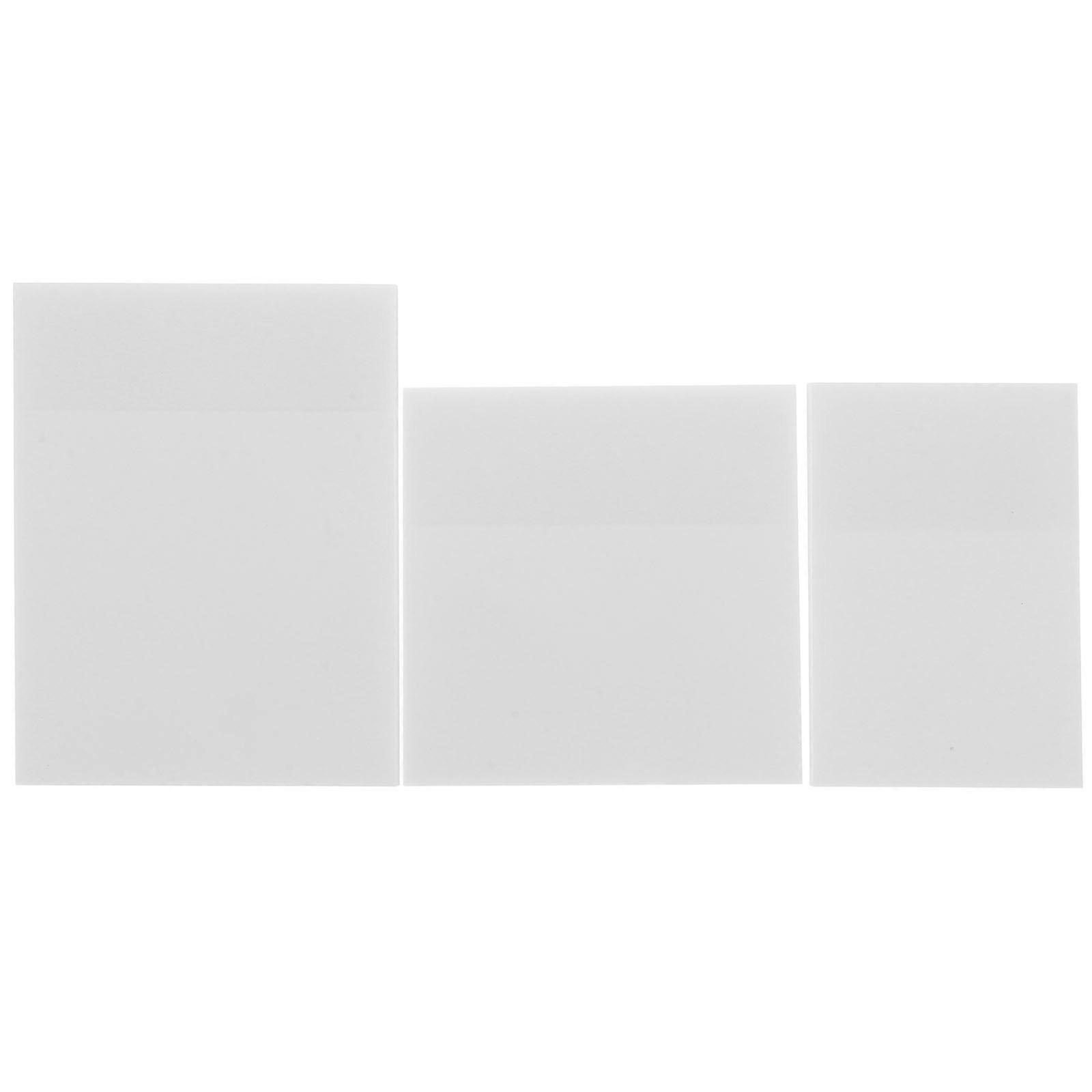 3pcs Transparent Clear Pads Waterproof Self Adhesive Translucent For Annotating Books School Office