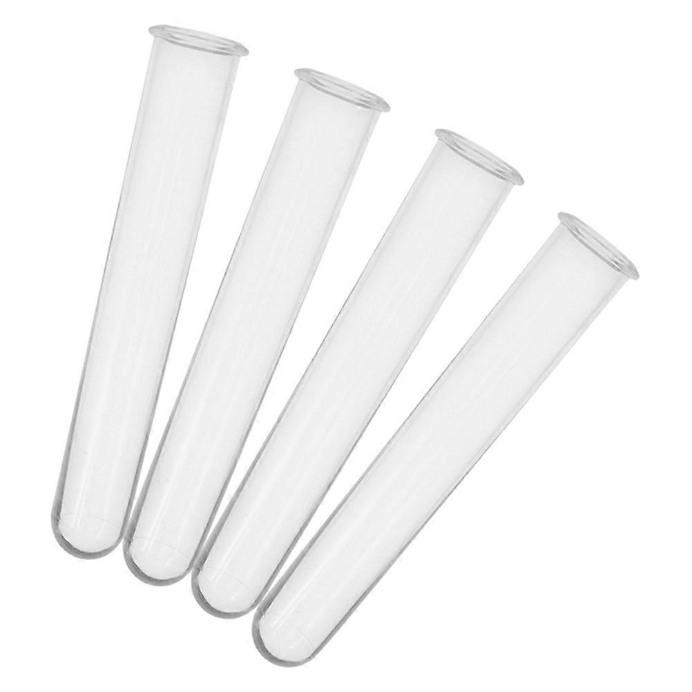 Plastic Test Tubes for Hydroponic Flower Propagation Station 4Pcs