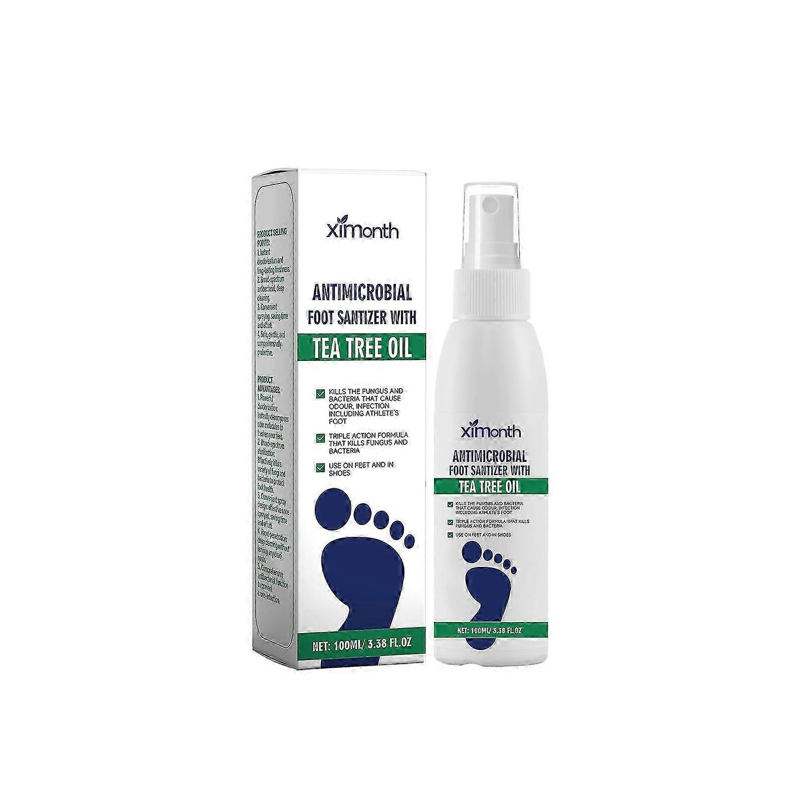 Foot Care Spray with Tea Tree & Aloe - Antibacterial, Moisturizing & Odor Neutralizer