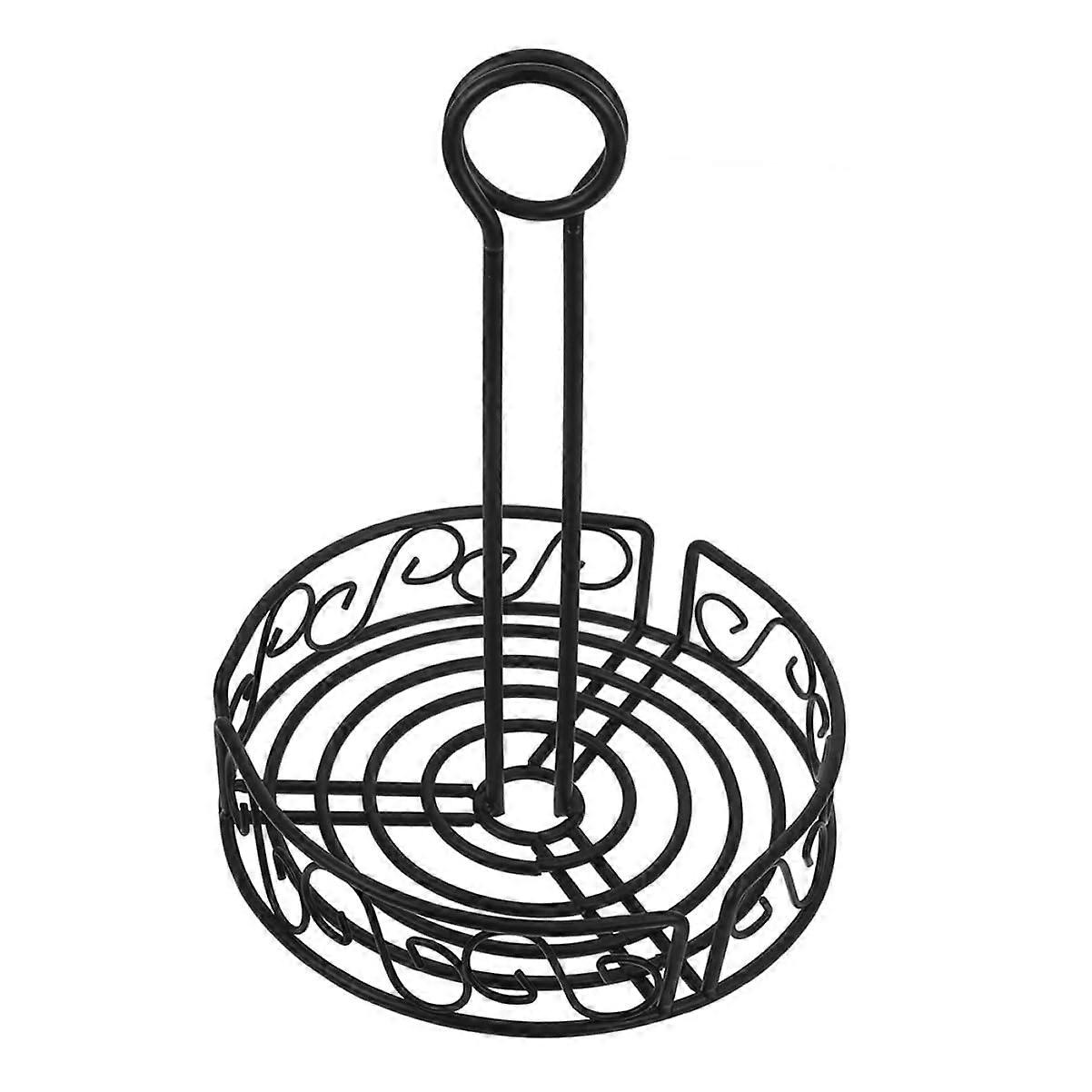 Spice Rack Organizer with Durable Iron Construction for Clutter Kitchen Countertop Storage