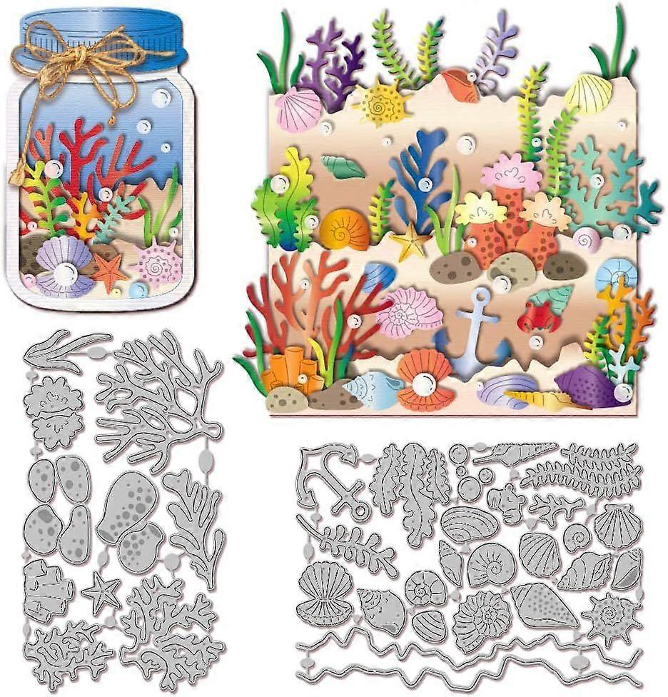 Coral Reef Cutting Dies for Card Making Shell Cut Die for DIY Scrapbooking Journal Embossing Paper Craft Decor