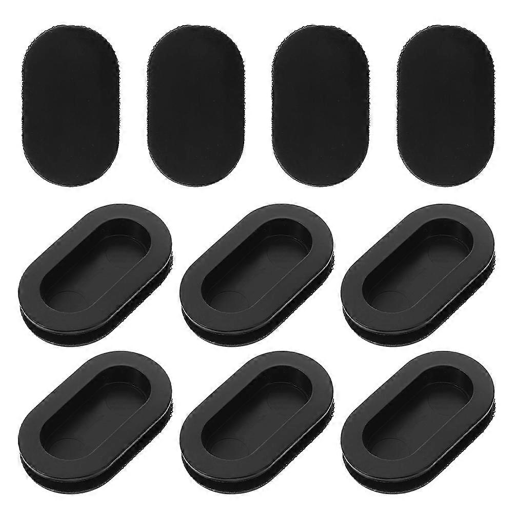 10 stk. silikonepropper til sparegrisprop i sort farve