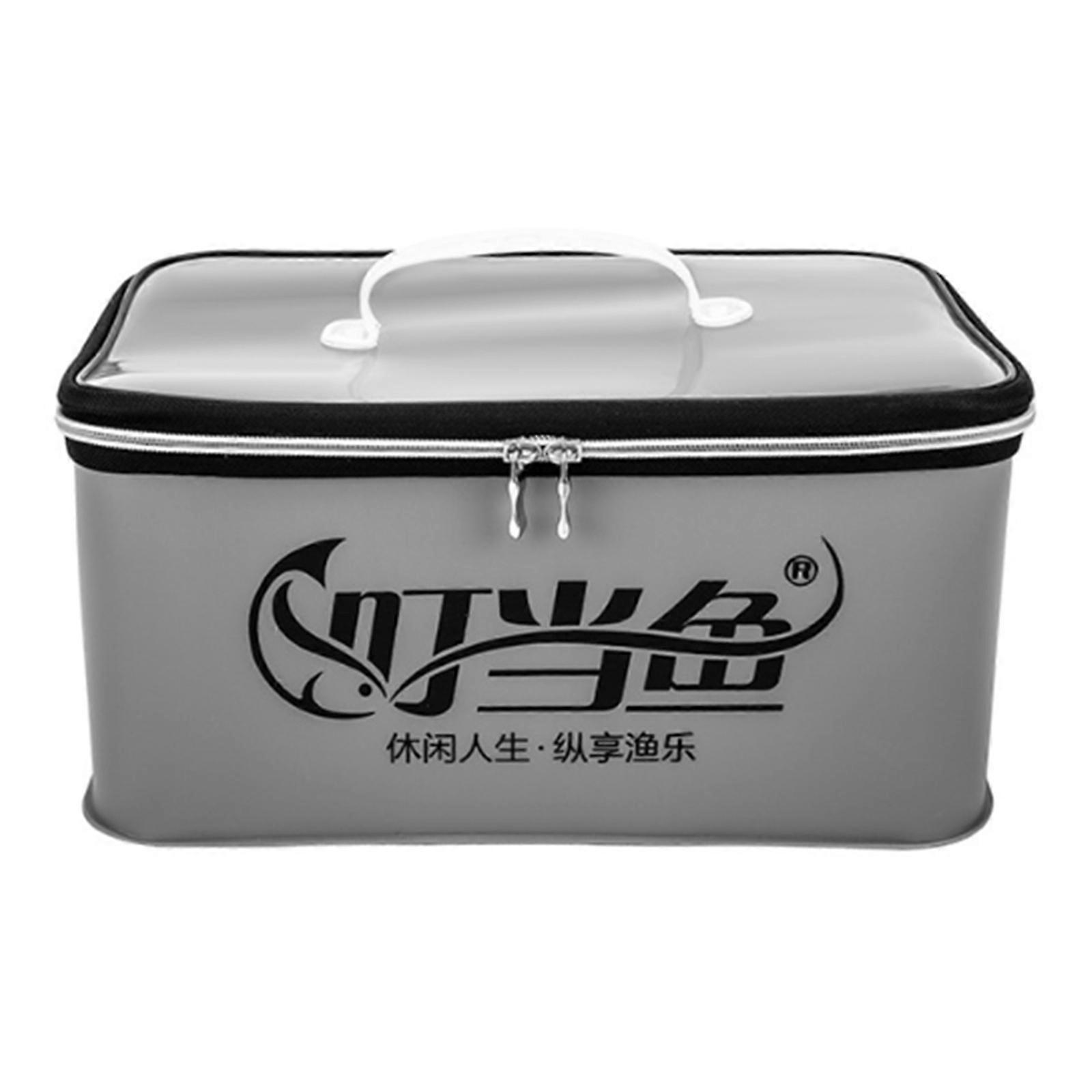 ملحقات حقيبة تخزين كبيرة للذبابة البحرية الصيد المياه والدليل على معالجة حقيبة تخزين الصيد حقيبة معالجة ، حالة بكرة الصيد البوق الصغير