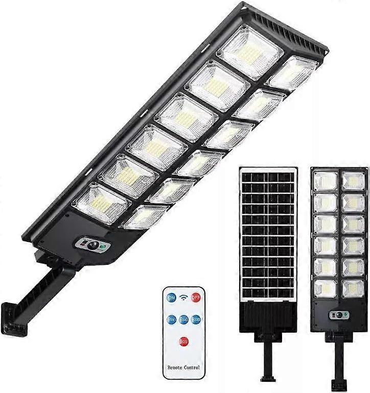 Solar Street Light with Motion Sensor, 100000 Lumens IP67 Waterproof LED, Dusk to Dawn Outdoor Security Flood Light, 220° Wide Angle, 3 Modes, 1 Pack