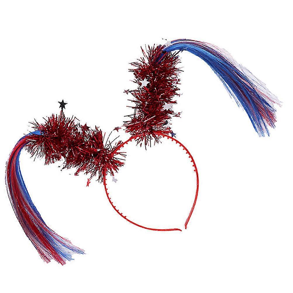 Red Party Headwear Featuring Ponytail Style for Festive Events 2Pcs