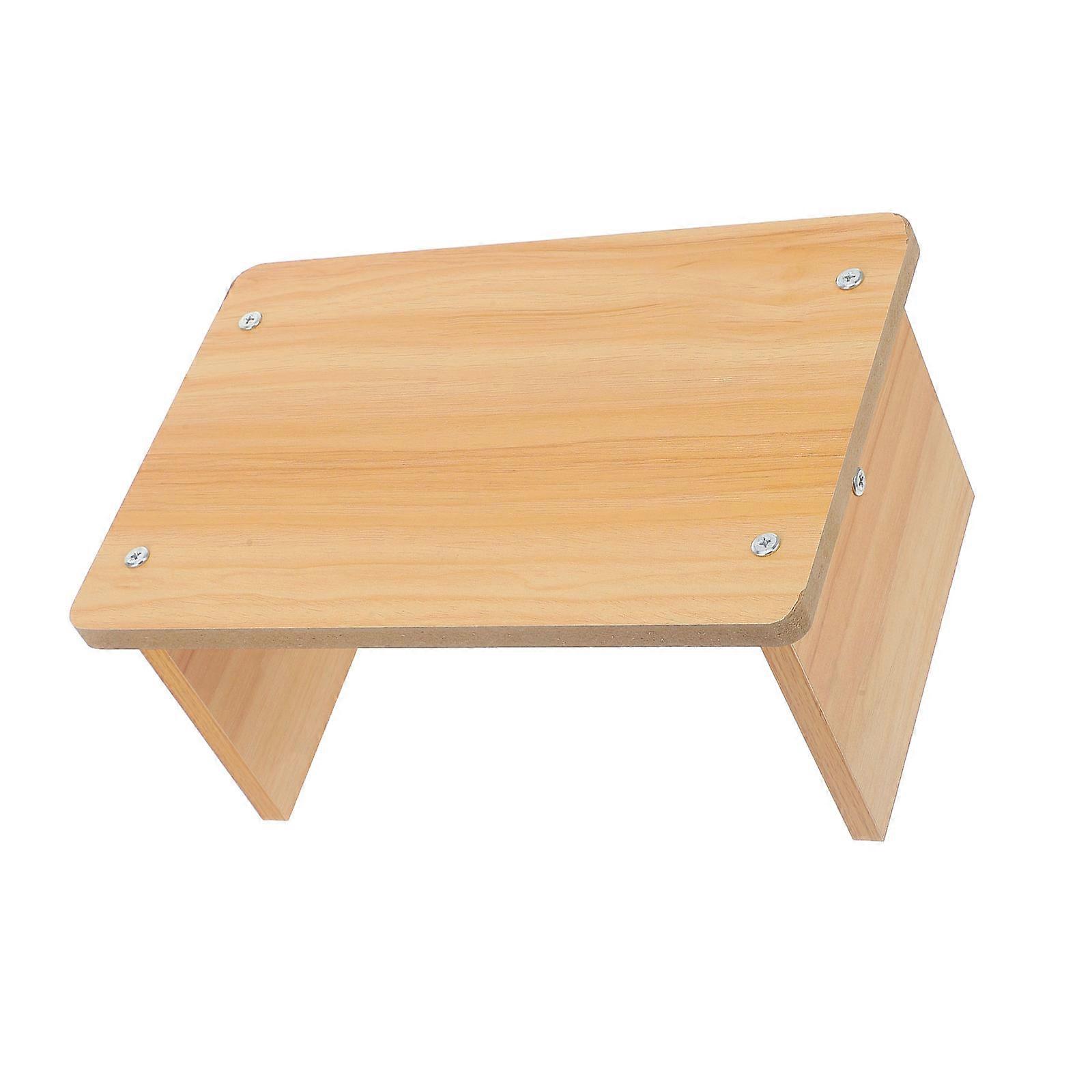 Home Use Wood Foot Stool with Non-Slip Function and Stable Support 1 Piece