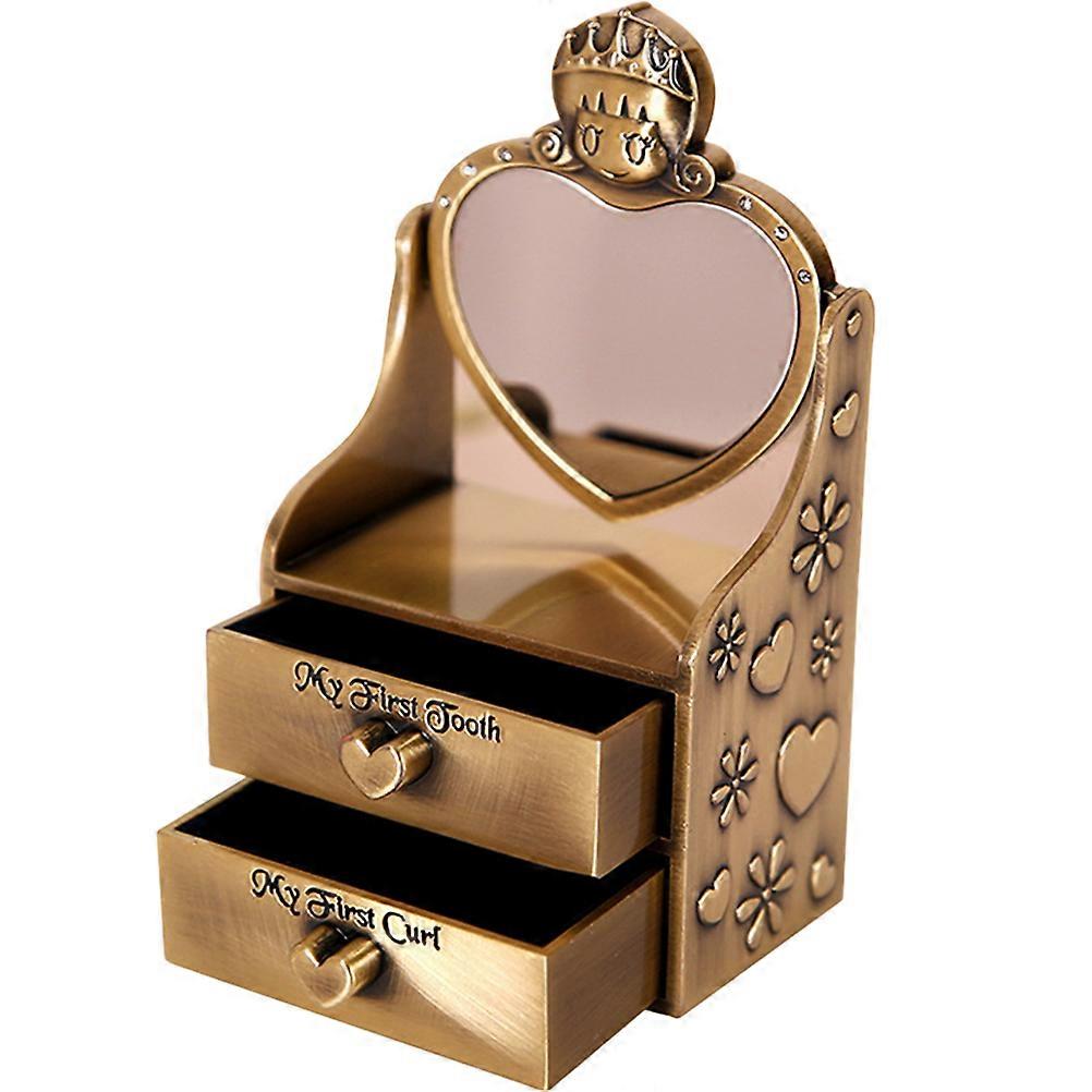 Baby Tooth Box Metal Keepsake for Storage Use Durable Design