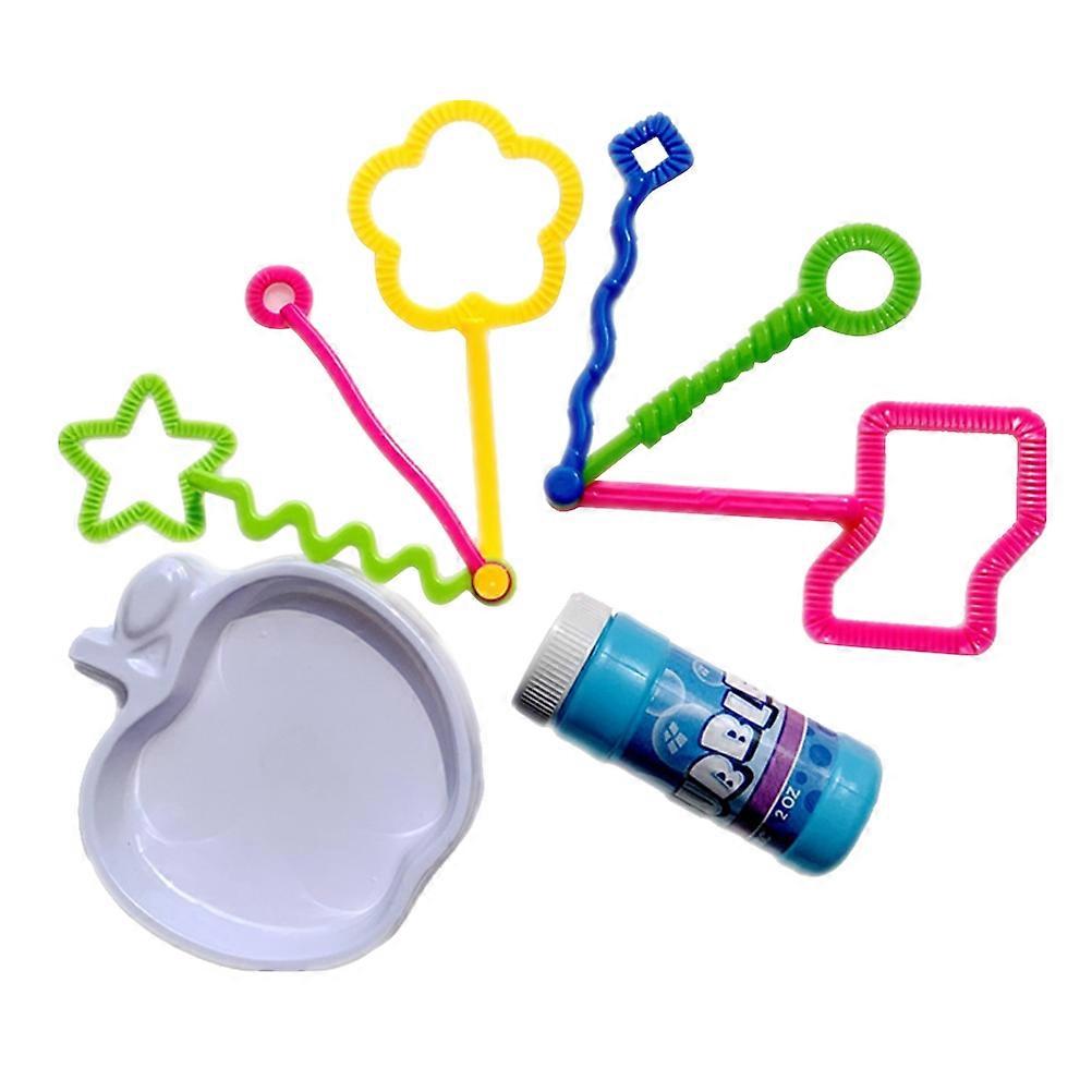 Bubble Maker Toys 8Pcs Mini Sets for Kids Playing with Assorted Colors