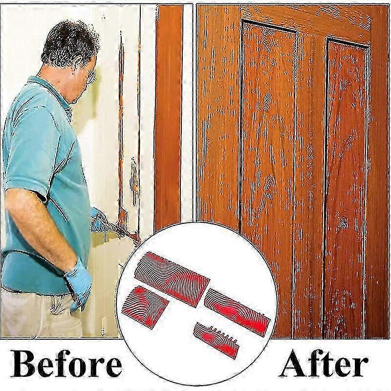 Imitation Wood Grain Texturing Rollers - Rubber Painting Tool Set for Home Walls