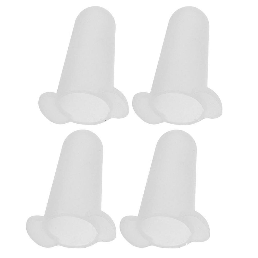 Silicone Piping Tip Cover Replacement for Cake Nozzle Protectors 4Pcs White