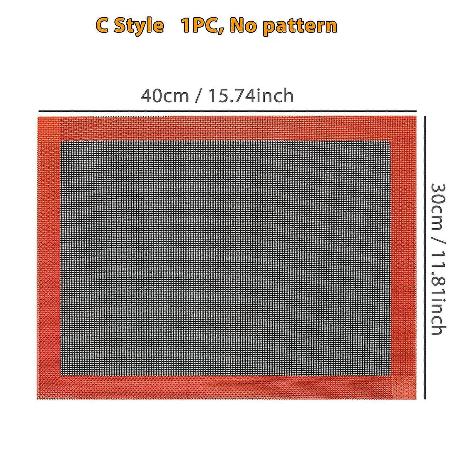 1PC Perforated Silicone Baking Mat, 2 Sides with Puff & Round Patterns, Reusable Non-stick Oven Liner, for Cookies Macaron Bread