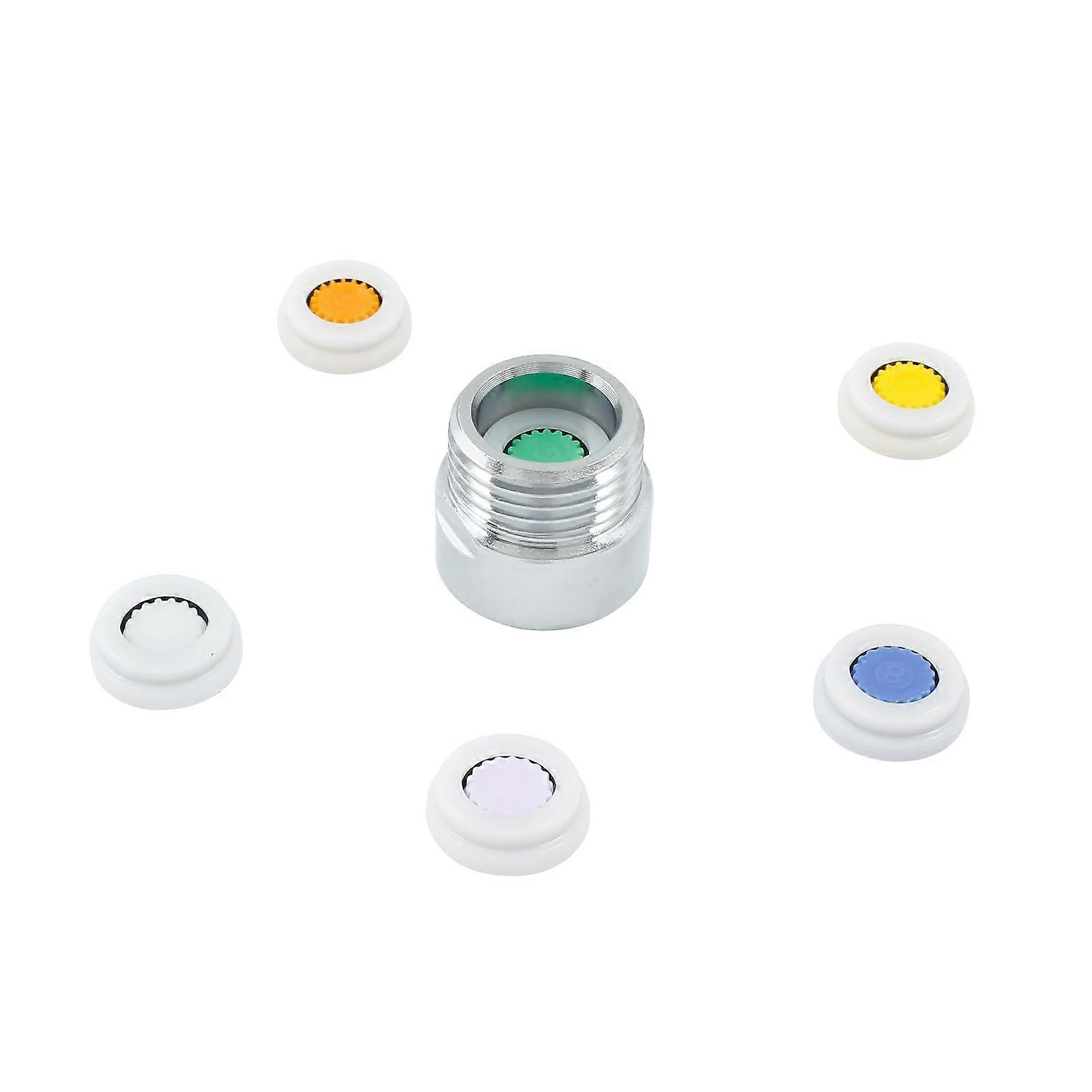 7PCS Adjustable Shower Flow Restrictor Valve, 1/2 Inch Water Saver with Multiple GPM Options