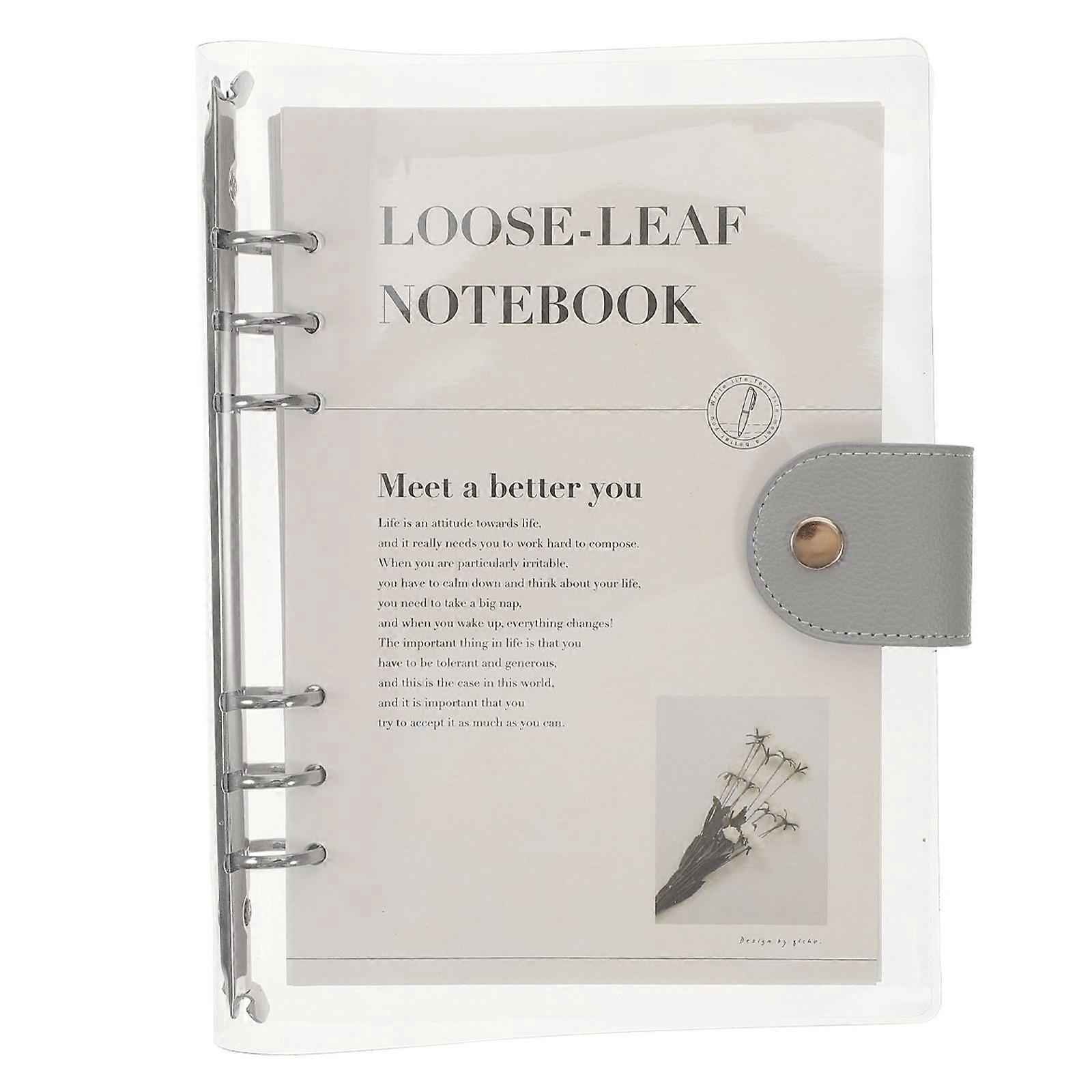 Transparent Scrapbook Loose-leaf Notebook Detachable Binder Lovely Notebook