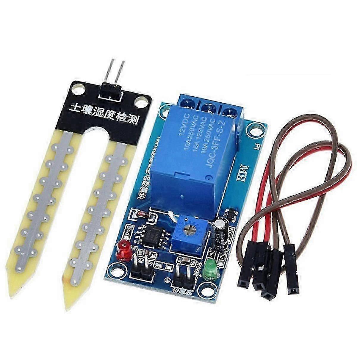 DC 12V Soil Moisture Sensor Relay Control Module Automatic Watering of the Humidity Starting Switch
