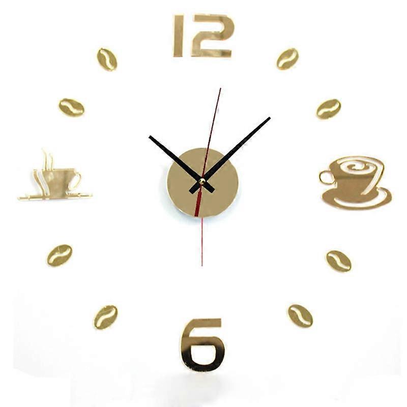 DIY Coffee Cup Creative Acrylic Wall Clock