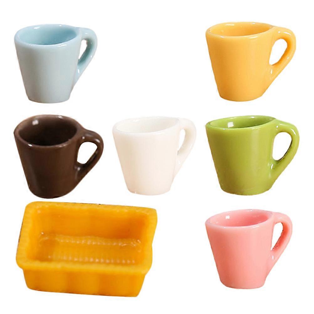 Miniature Cups Resin Simulated Cup Model for Dollhouse 1Set