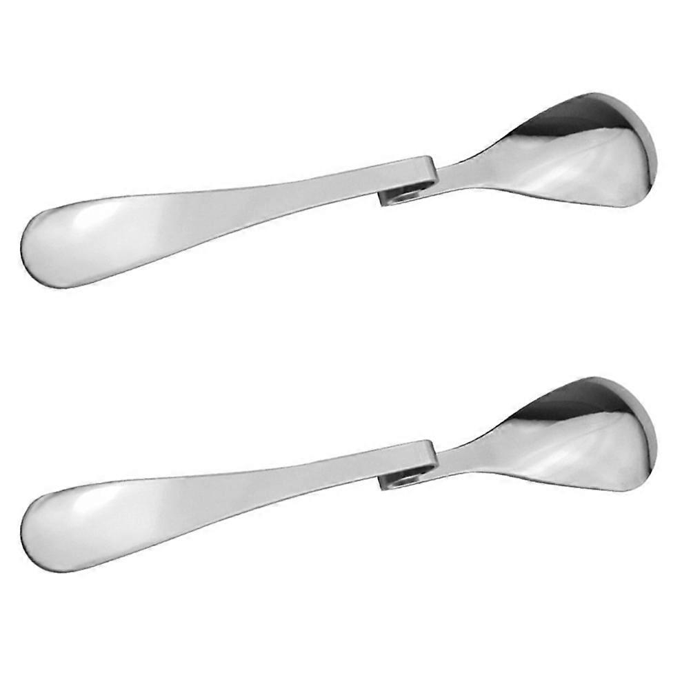 Stainless Steel Coffee Spoon Hanging for Home 2Pcs Practical Set