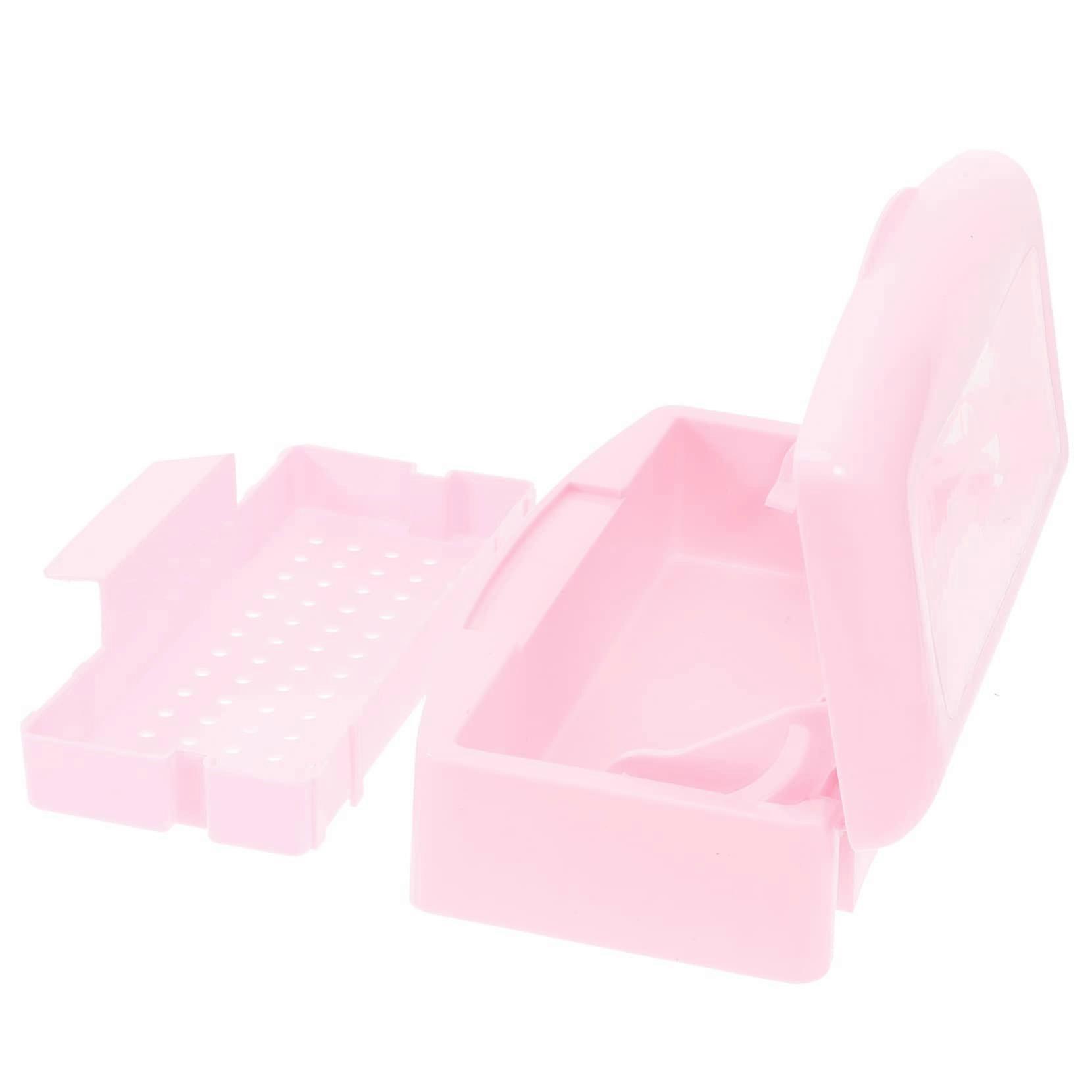 Nail Art Tool Sterilizer Box with Automatic Lifting Tray for Hygienic Manicure Tool Storage