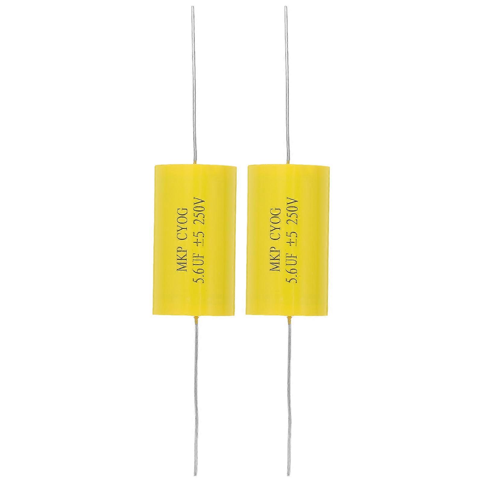 Audio Frequency Capacitor Axial Speaker Crossover Capacitor for Industry 2Pcs