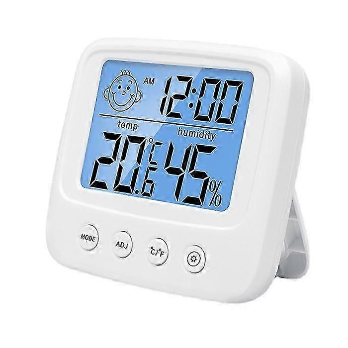 26-27 Multi-functional Square Digital Alarm Clock, Features Date and Temperature Display
